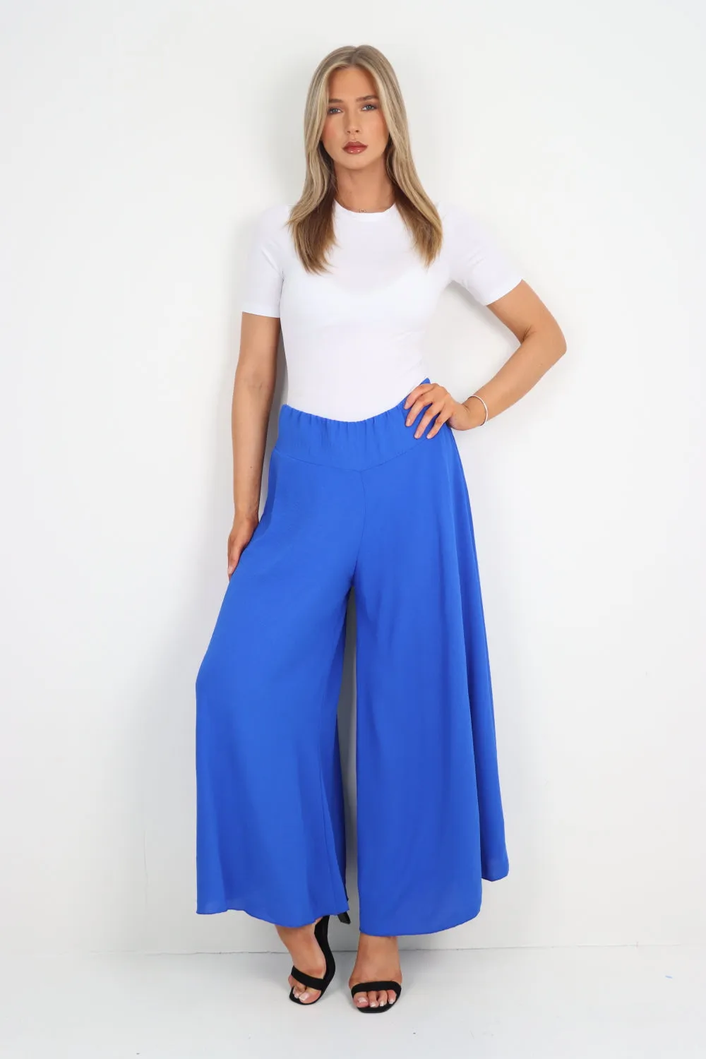 Italian Plain Palazzo Trousers