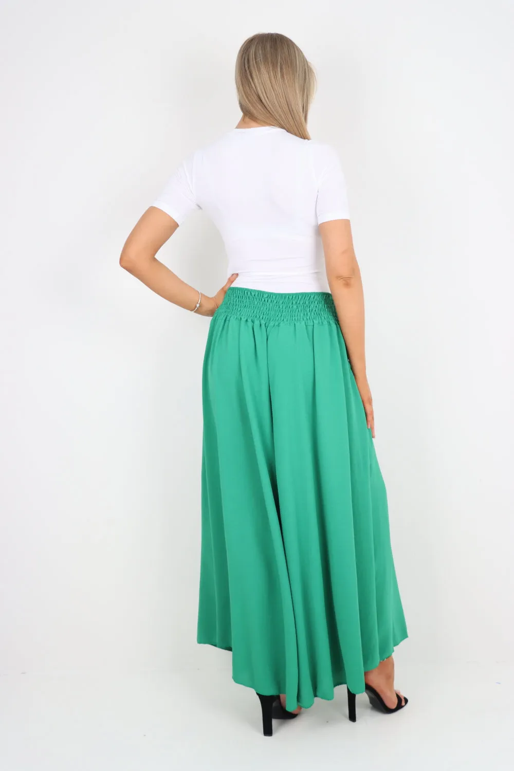 Italian Plain Palazzo Trousers