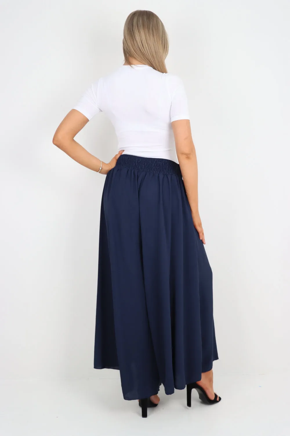 Italian Plain Palazzo Trousers