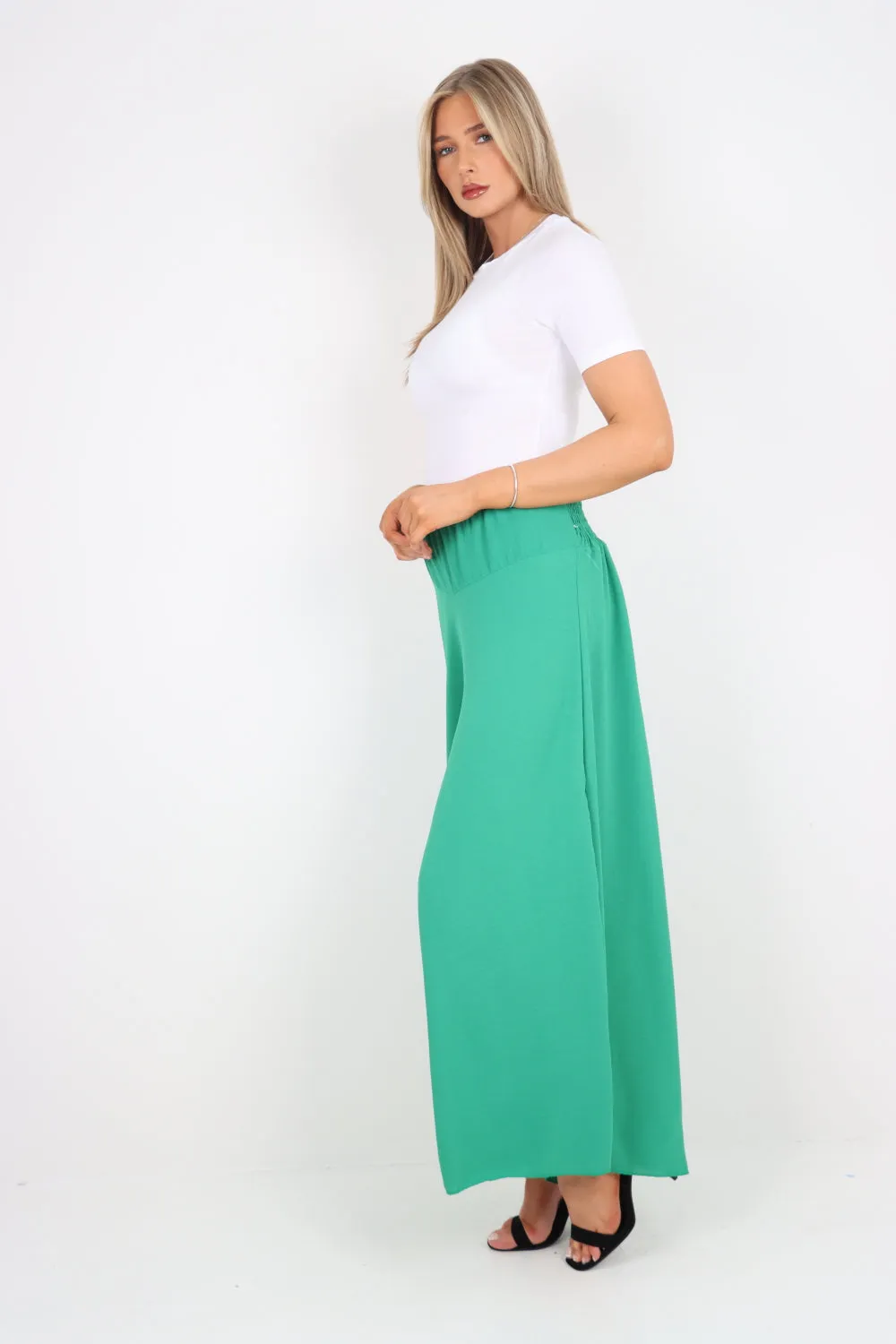 Italian Plain Palazzo Trousers