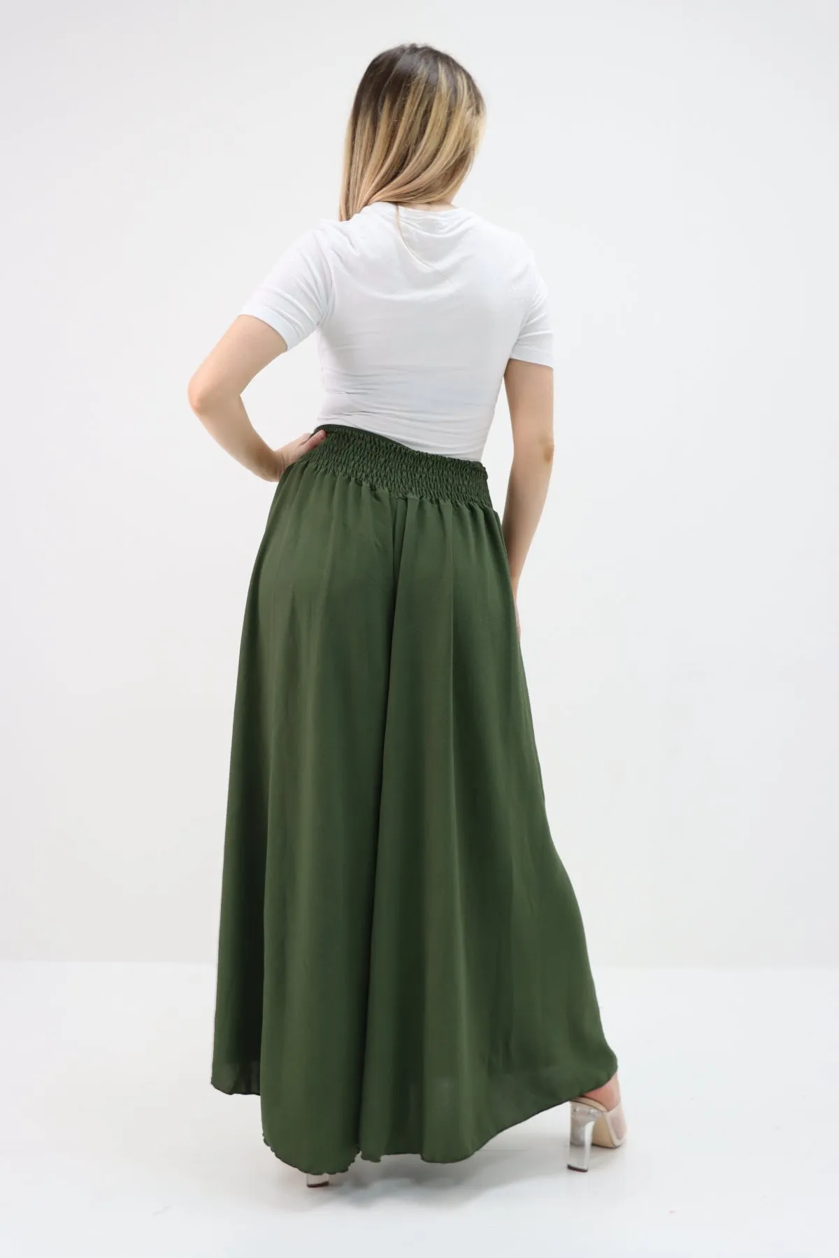 Italian Plain Palazzo Trousers