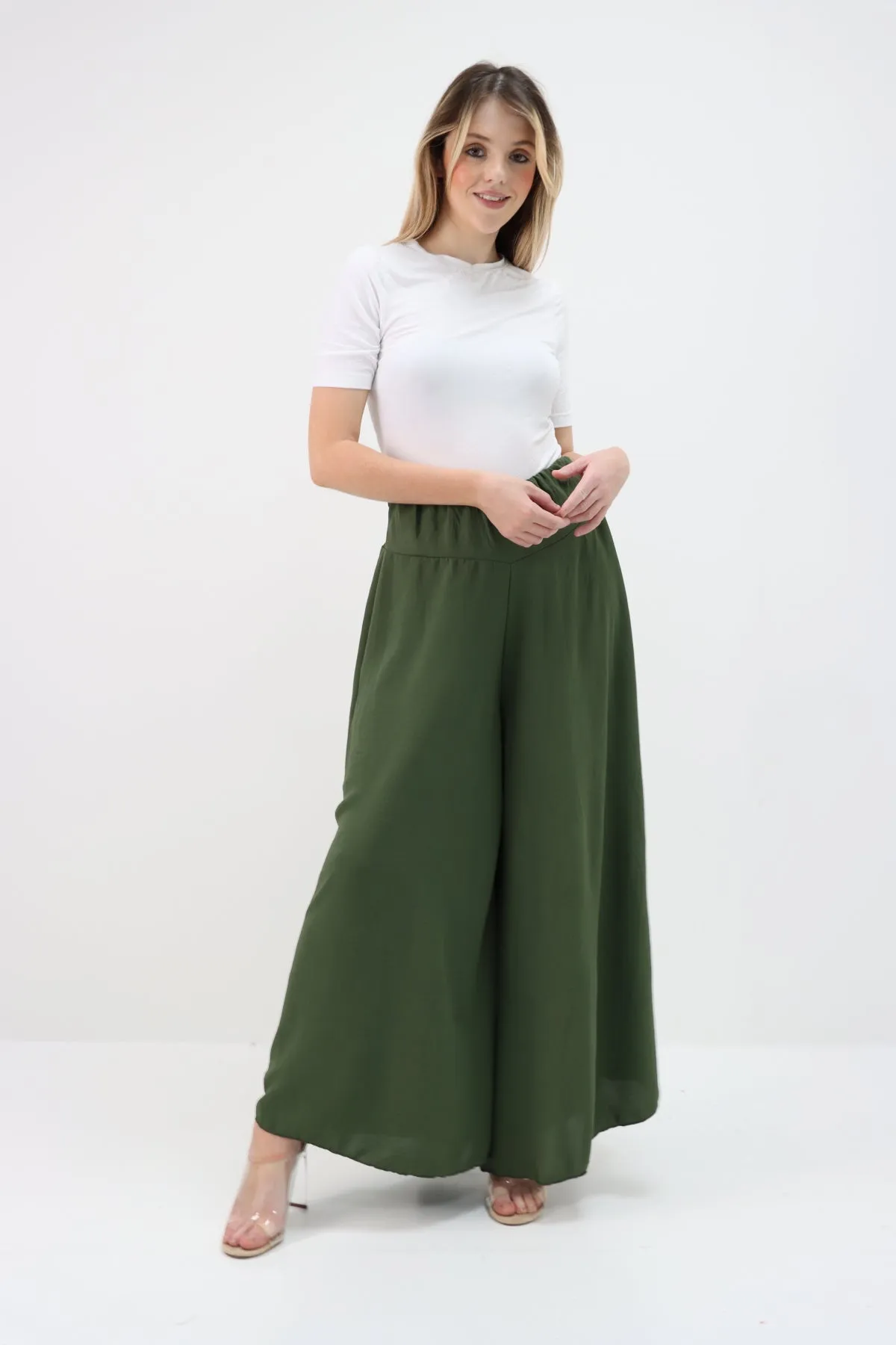Italian Plain Palazzo Trousers
