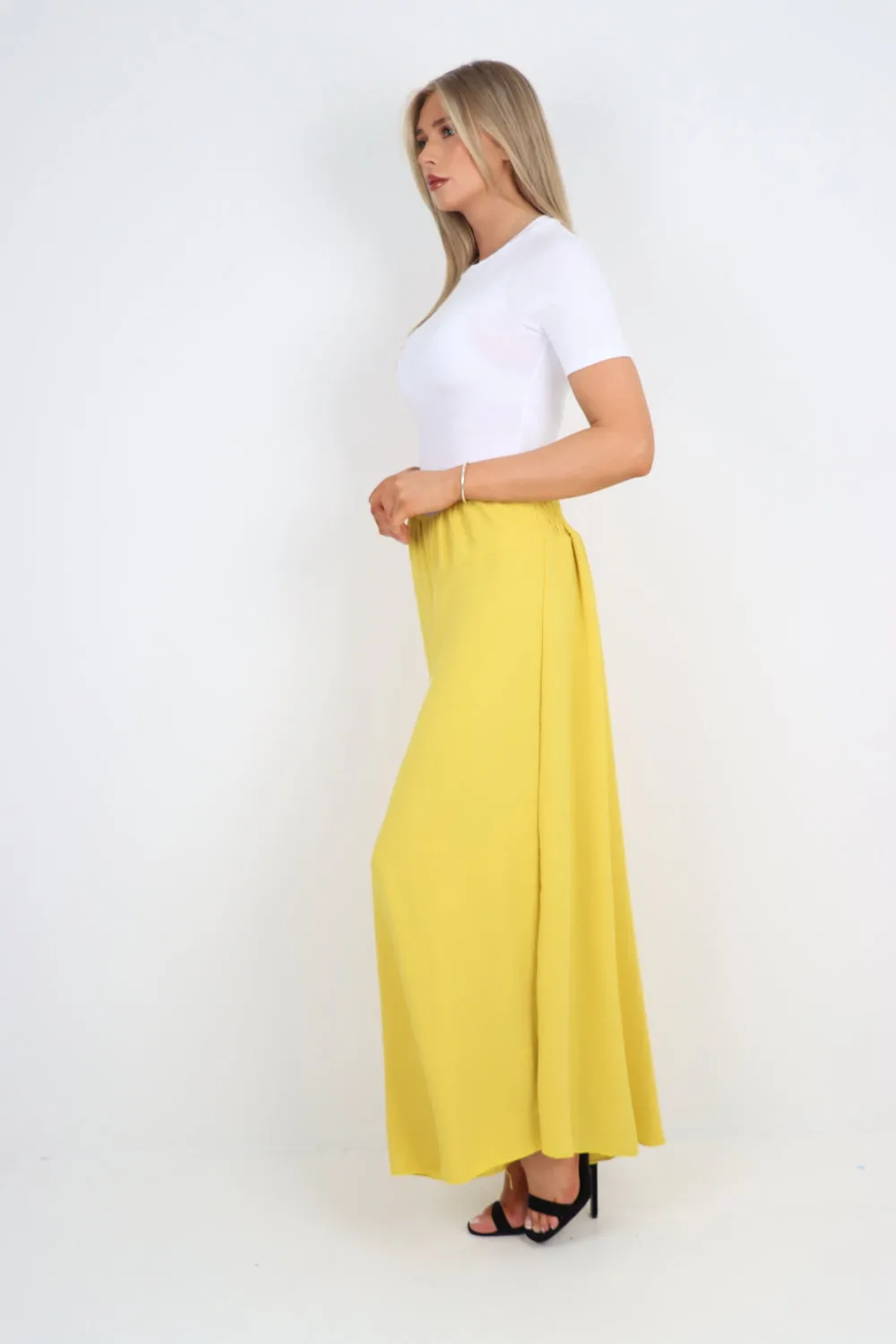 Italian Plain Palazzo Trousers