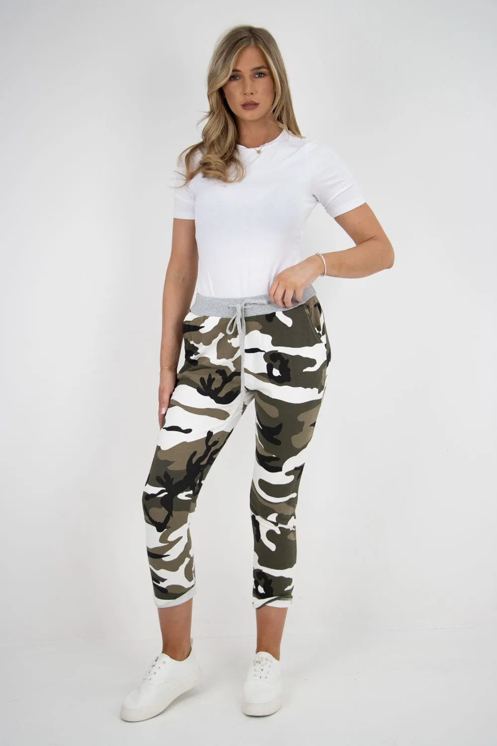 Italian Printed Cotton Ladies Trouser