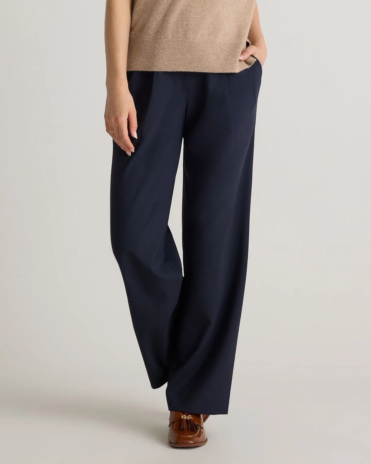 Italian Wool Pleated Trouser