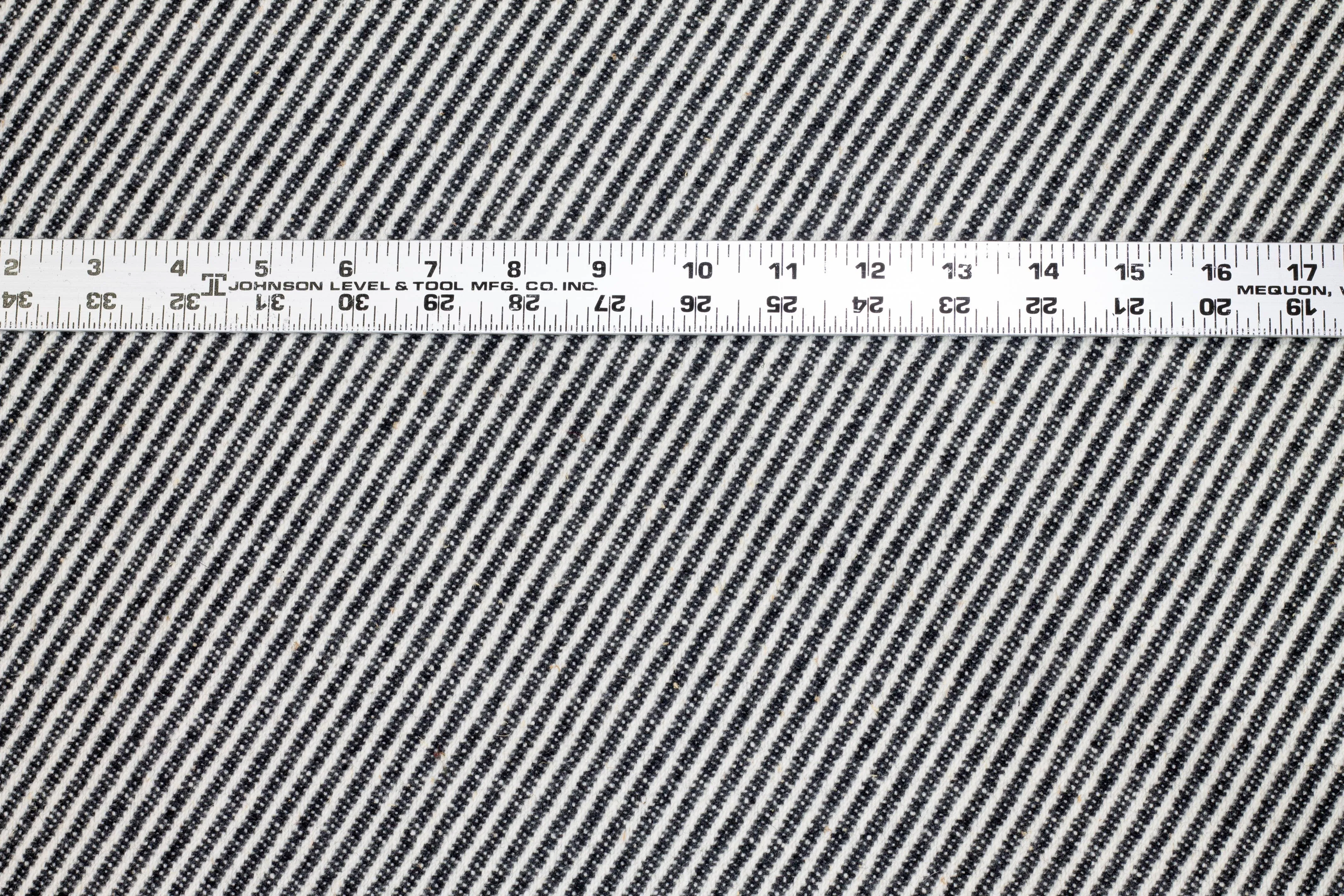 Italian Wool Twill - Black and White