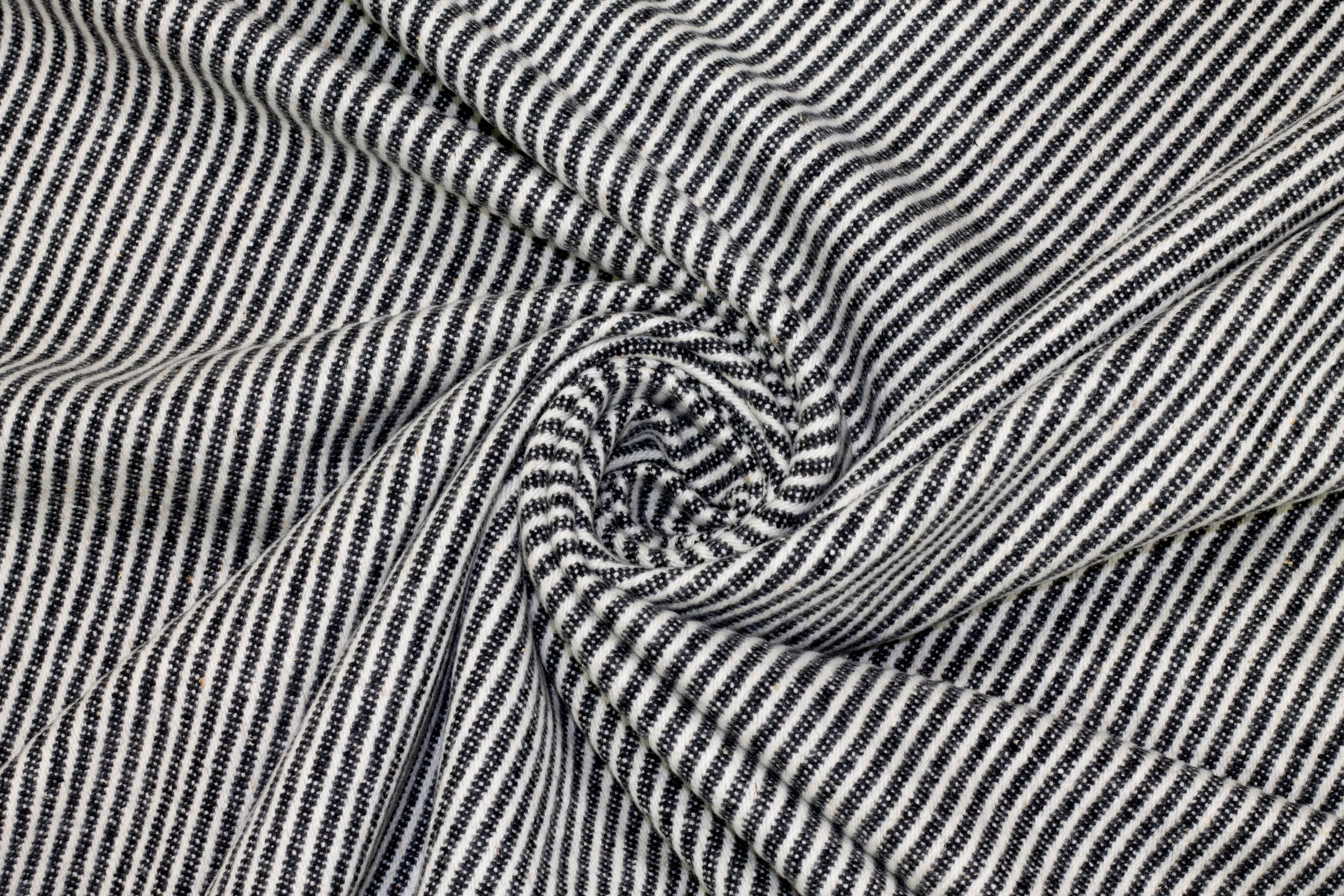 Italian Wool Twill - Black and White