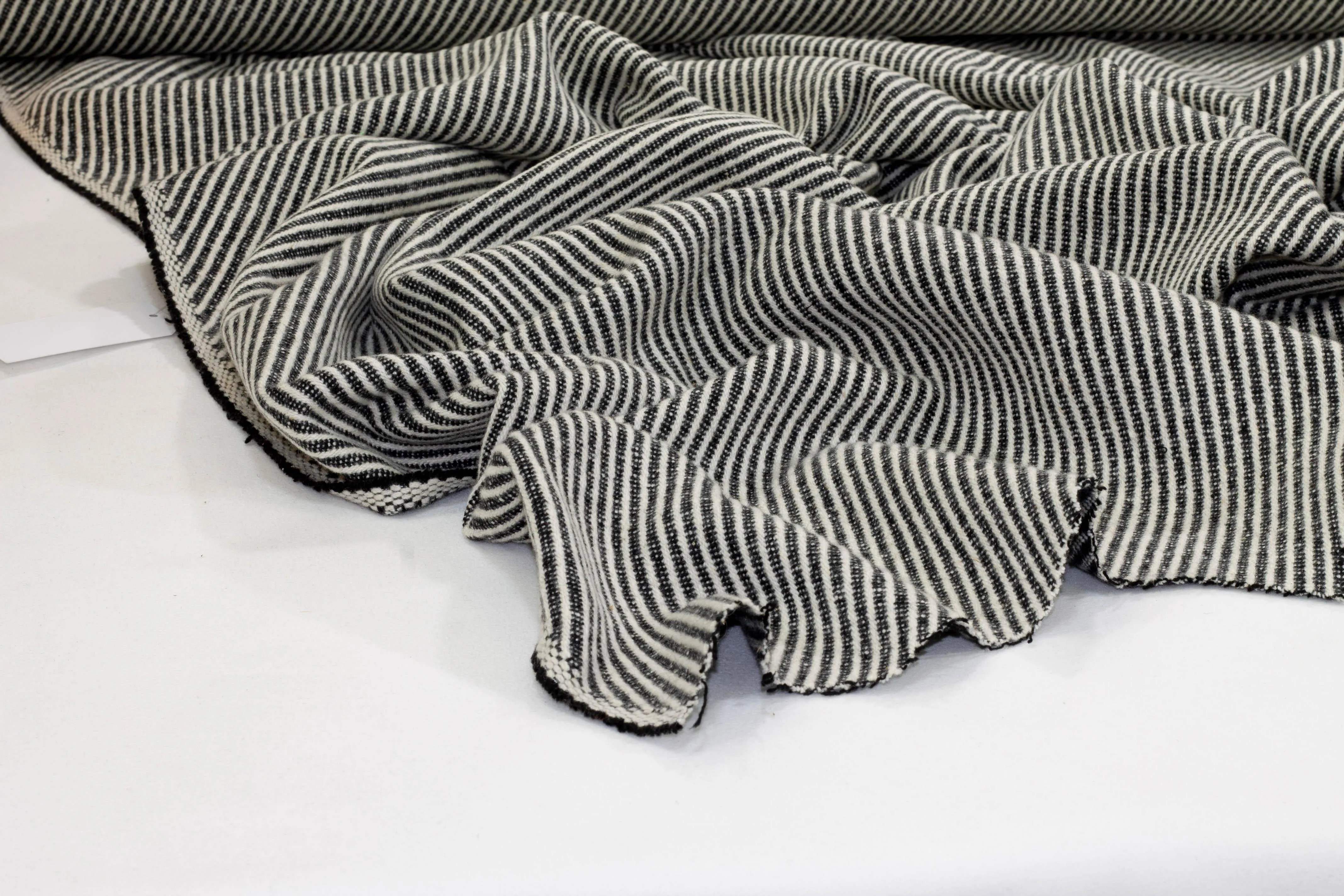 Italian Wool Twill - Black and White