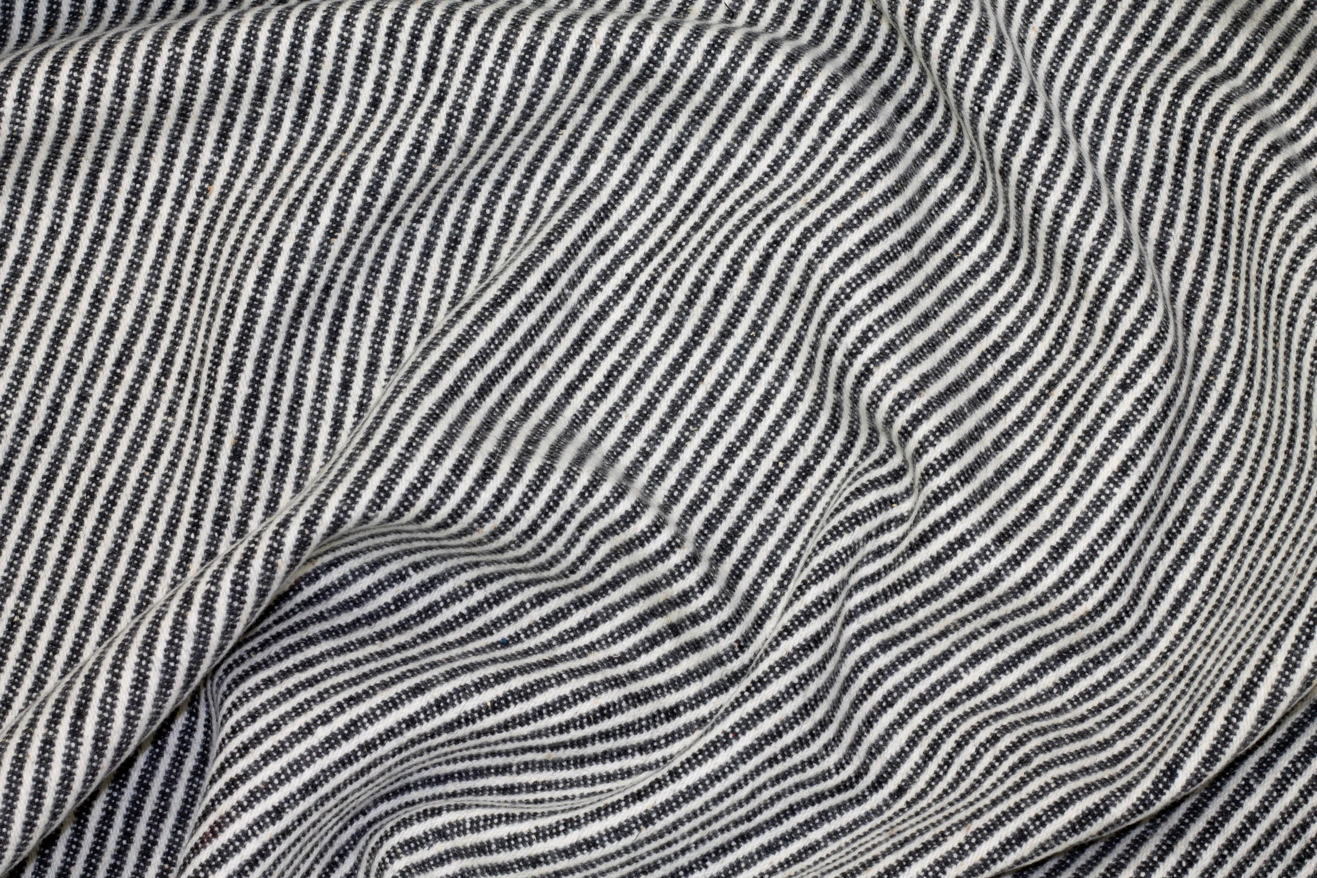 Italian Wool Twill - Black and White
