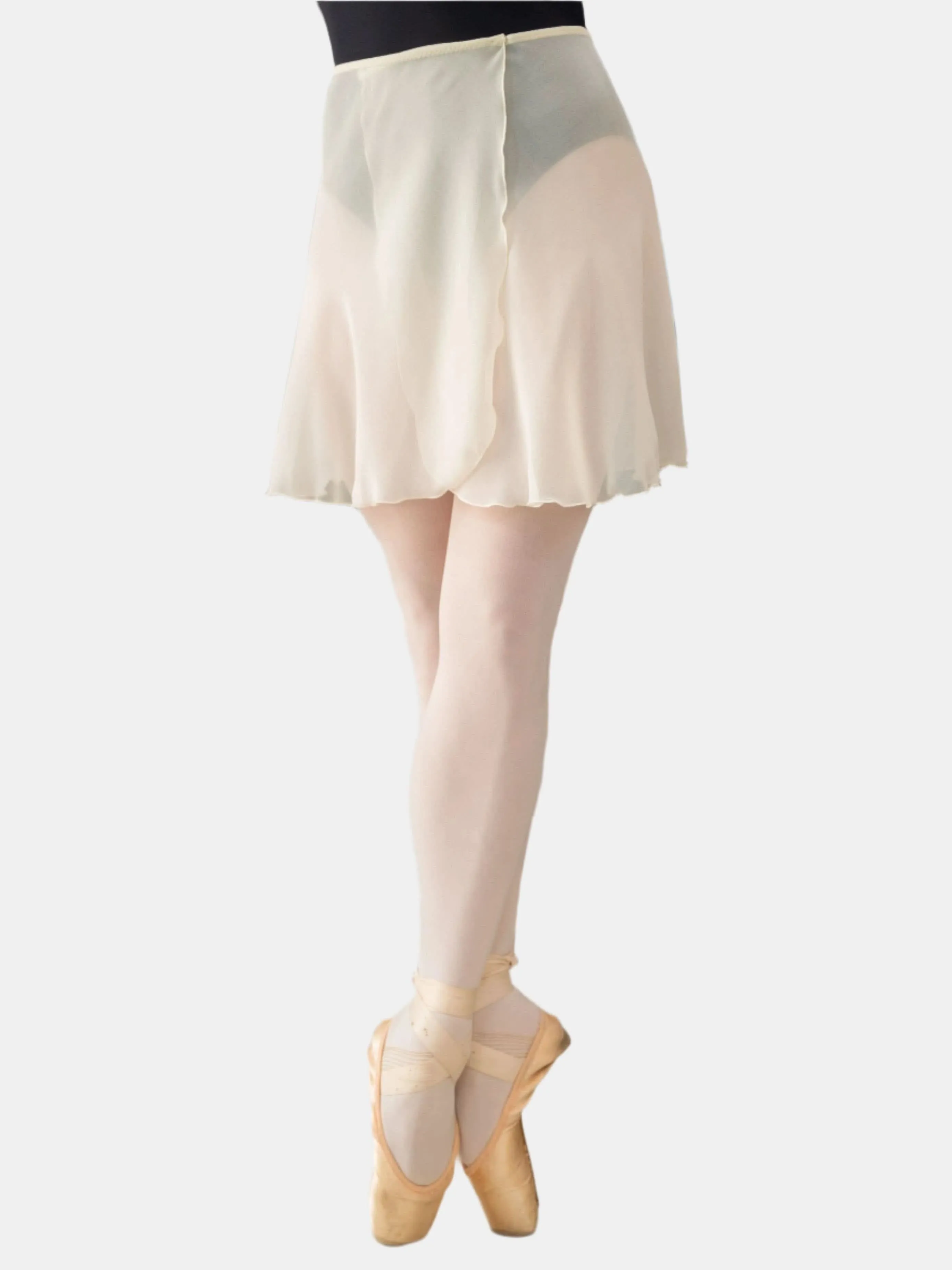 Ivory Wrap Short Dance Skirt MP345