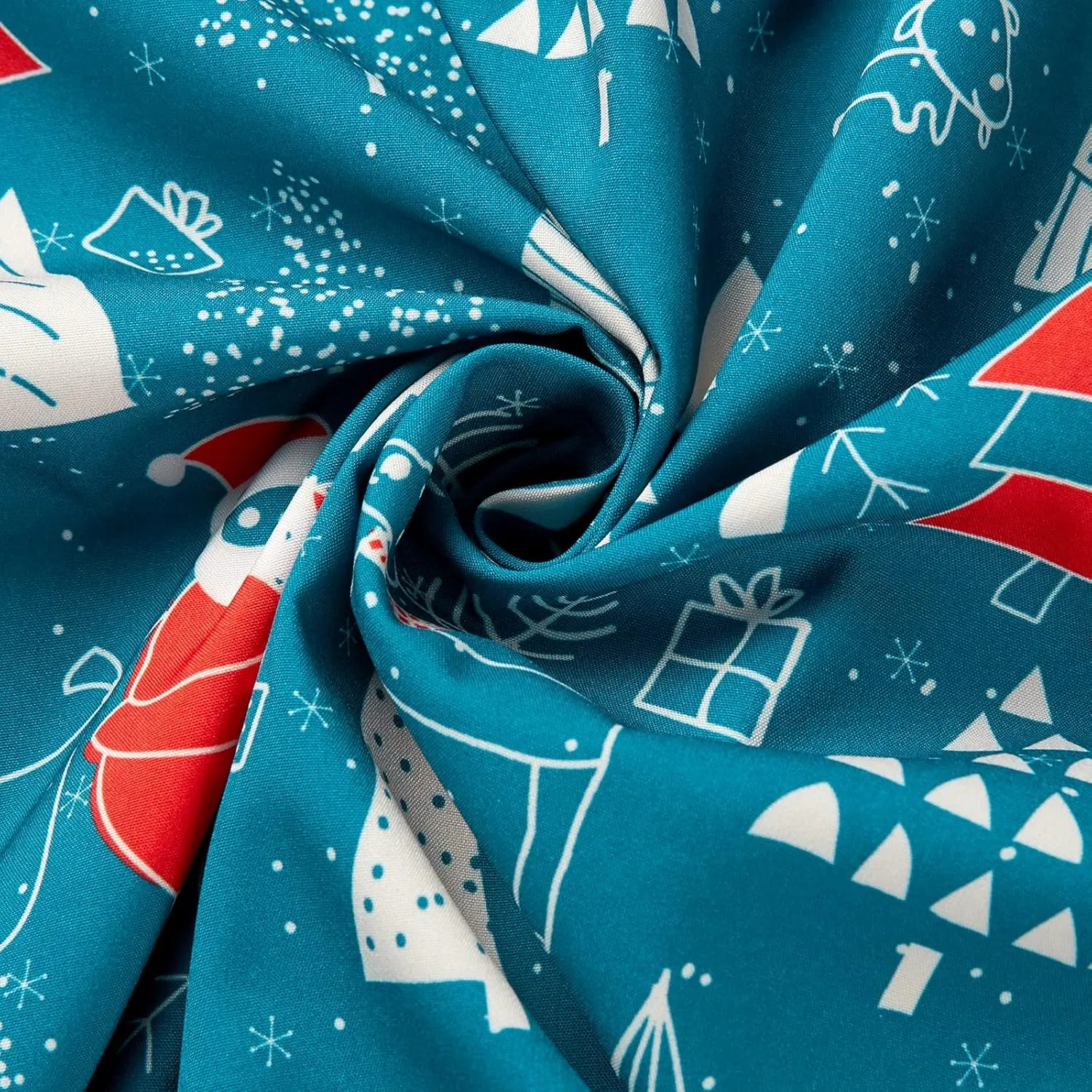 J&DHUASHA Christmas Hawaiian Shirt for Men Short Sleeve Button Down Santa Vacation Dress Shirts