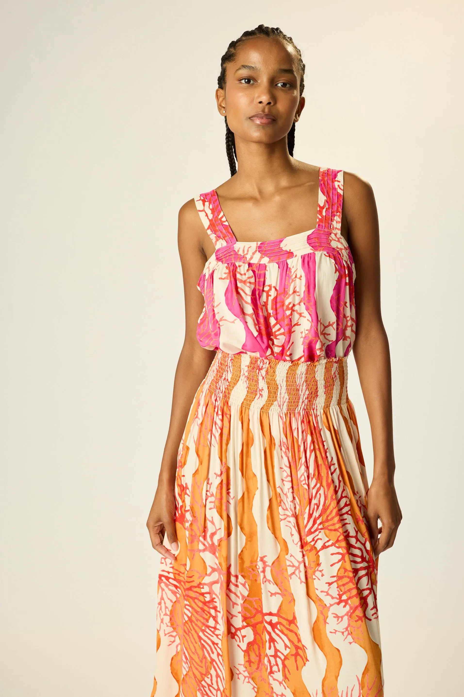 Hypoallergenic Inner Layer Layered Neckline JASMINE TOP