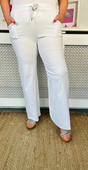Jenna Boot Cut Magic Trousers - White