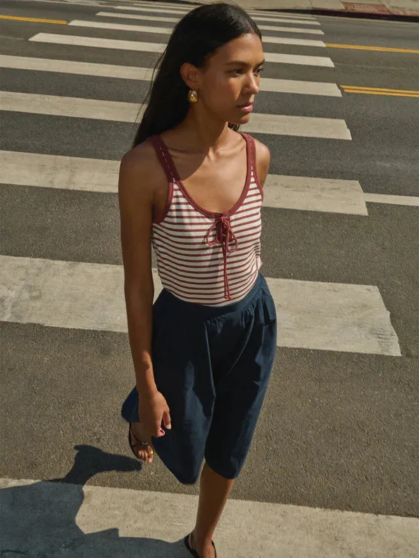 Hobbyist - appealing Travel Lightness Jill Lace Up Tank