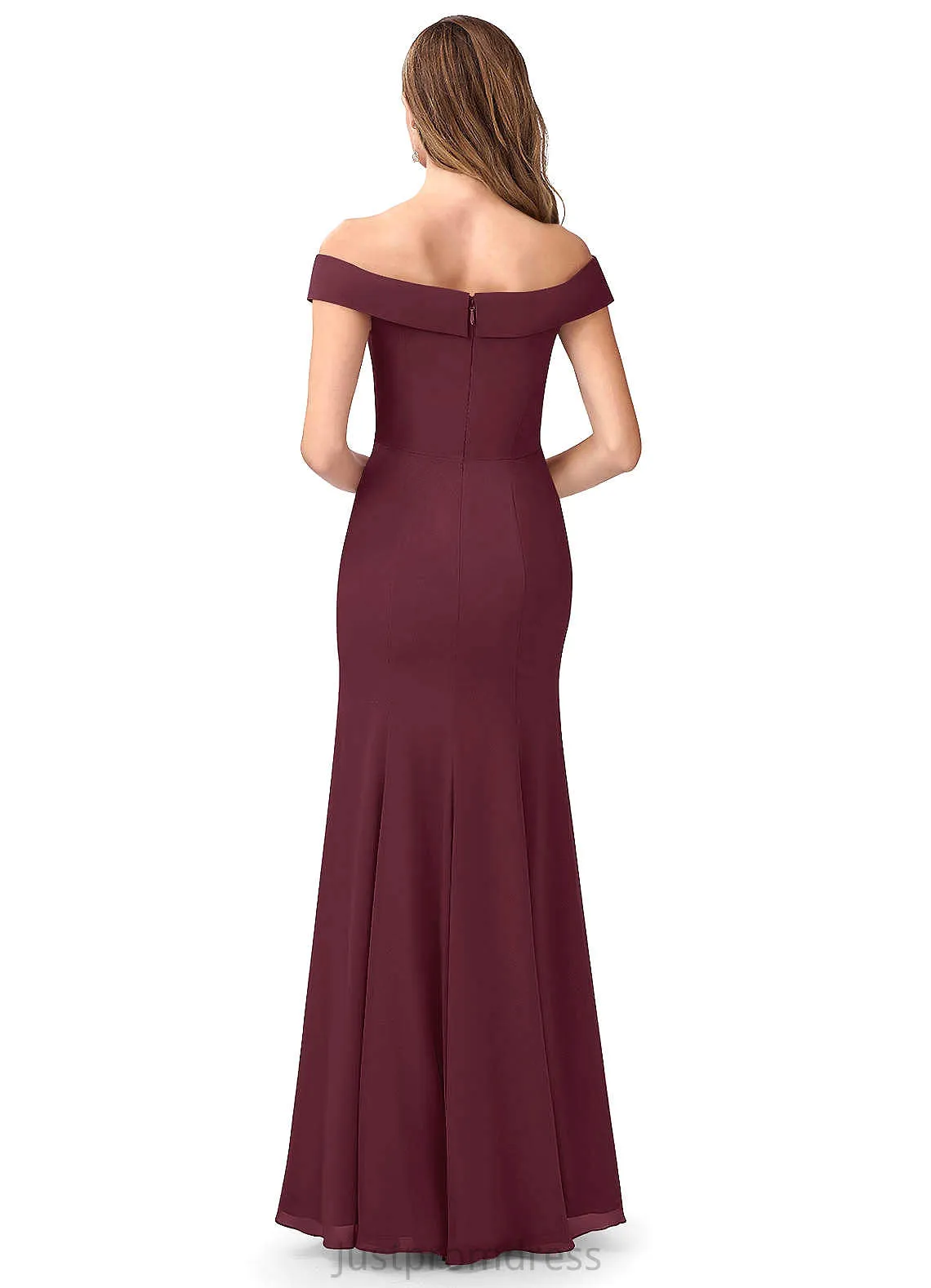 Johanna Floor Length Straps Sleeveless Sheath/Column Bridesmaid Dresses