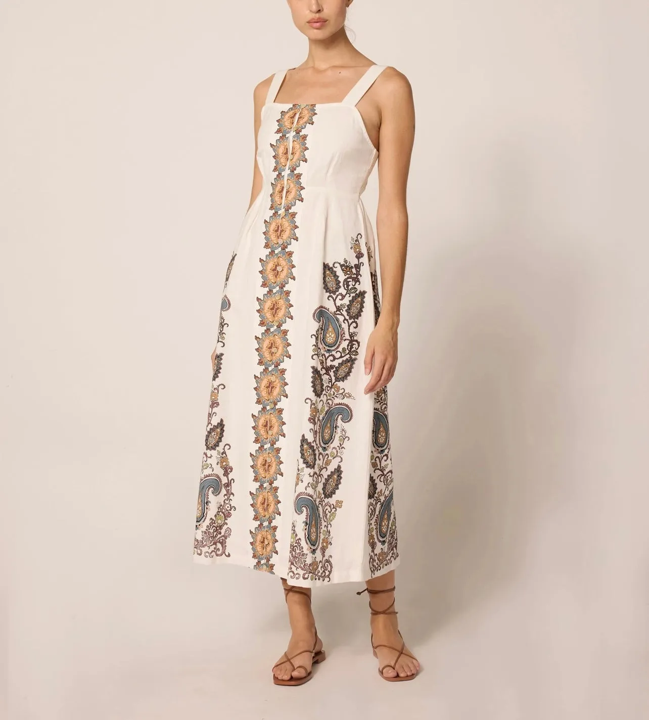 Jolene Ankle Dress Ribbed-Texture Cozy Drape