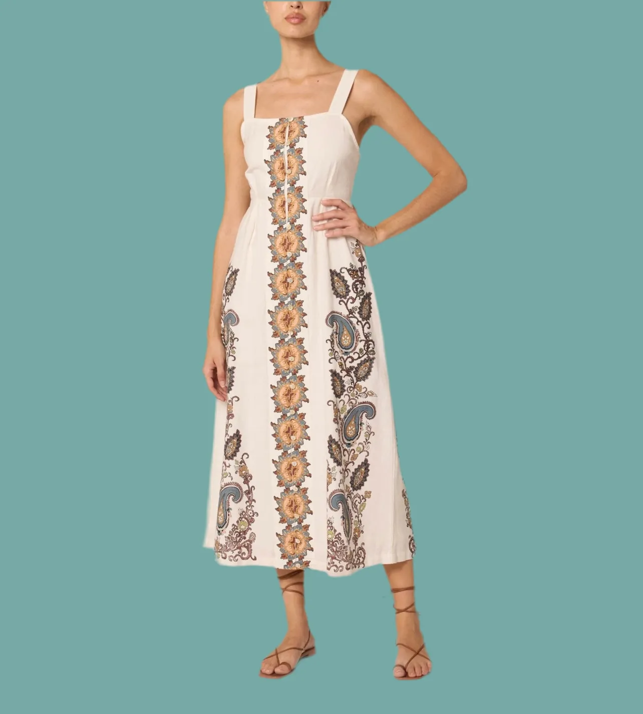 Durable Hem Stitching VentilatedBackPanel Jolene Ankle Dress