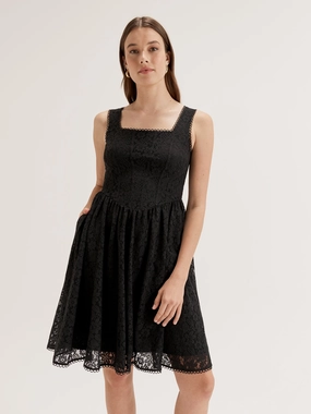 Soft Draping Evening Chic Jolie Lace Dress