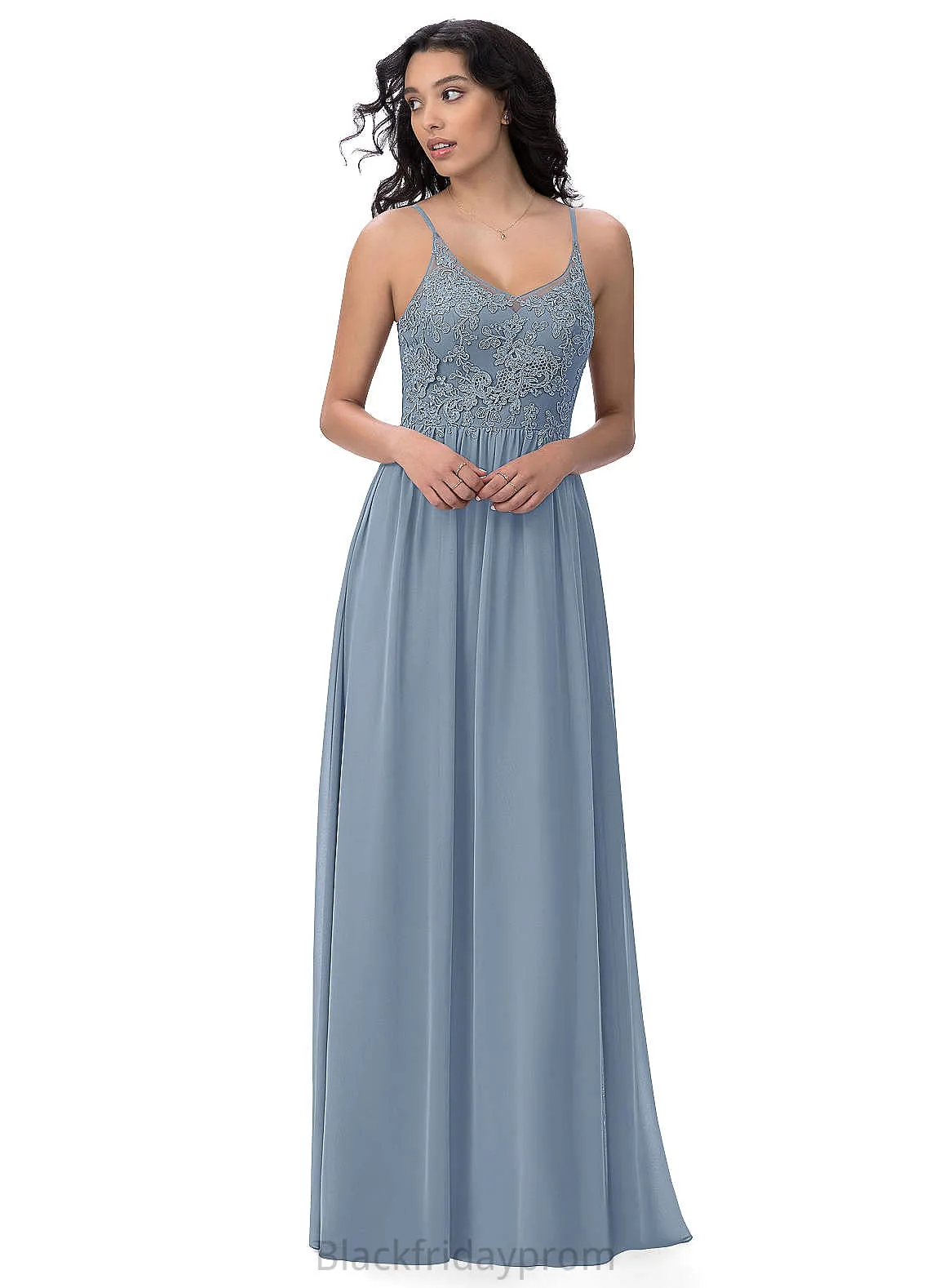 Judy Natural Waist Tea Length Satin Sleeveless Spaghetti Staps Sheath/Column Bridesmaid Dresses
