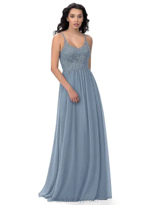 Judy Natural Waist Tea Length Satin Sleeveless Spaghetti Staps Sheath/Column Bridesmaid Dresses