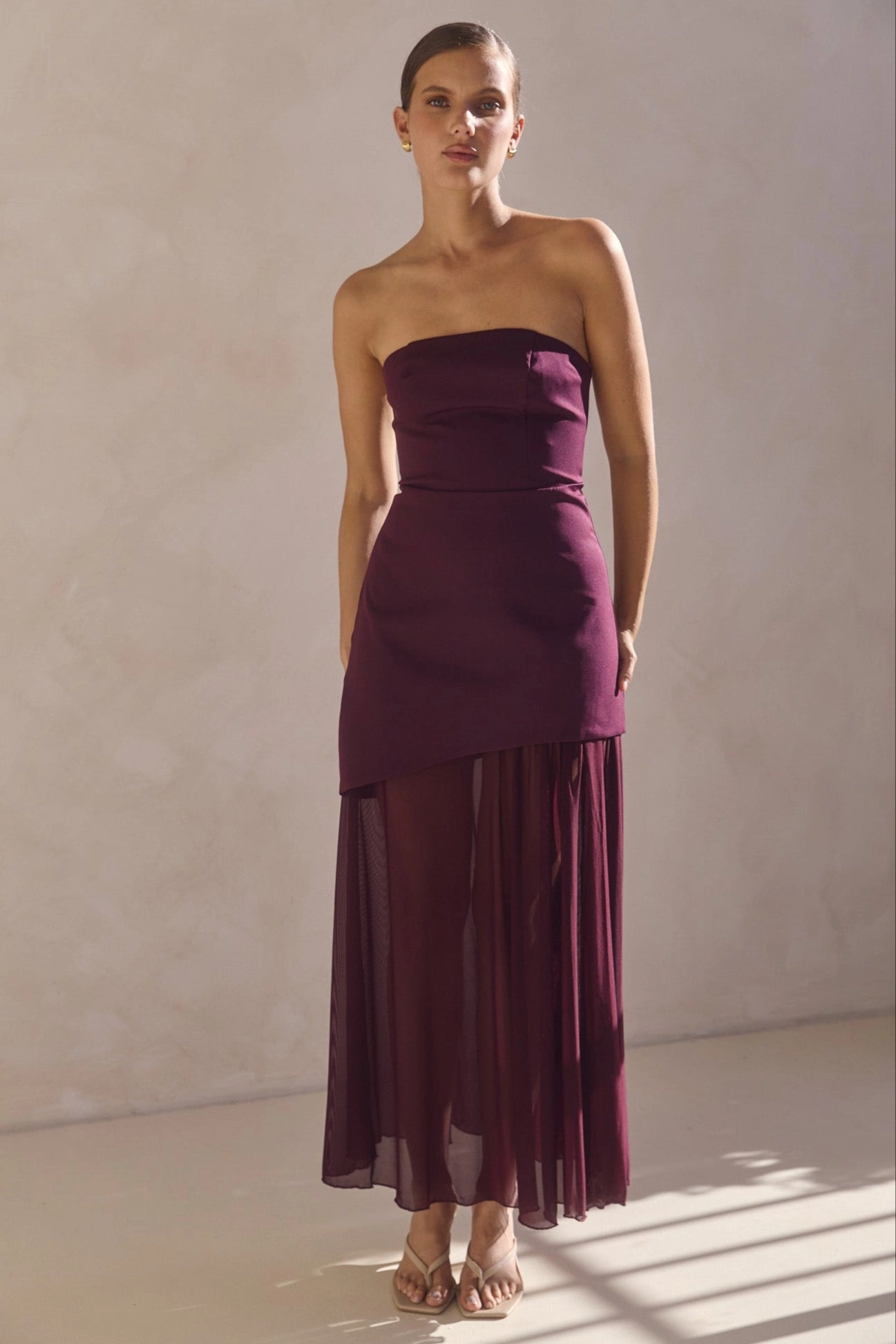 Juliana Maxi Dress (Plum) Day Chic