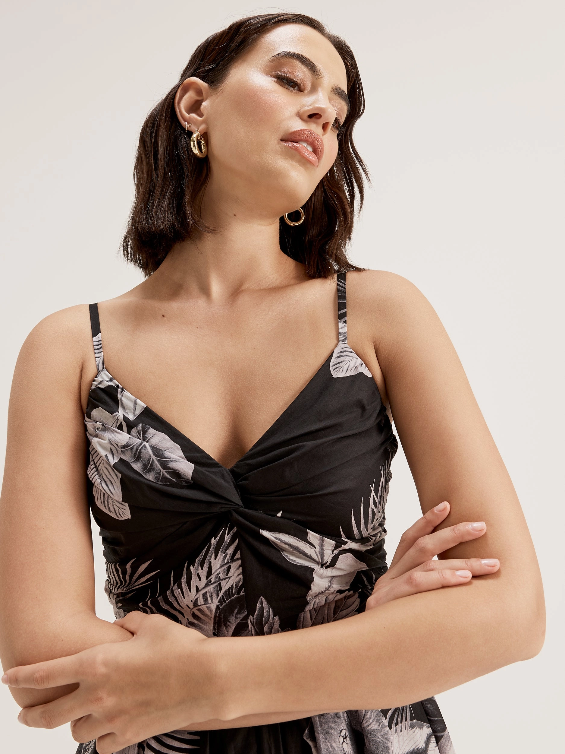 Jungle Night Midi Dress Glamorous look Printed-Fabric