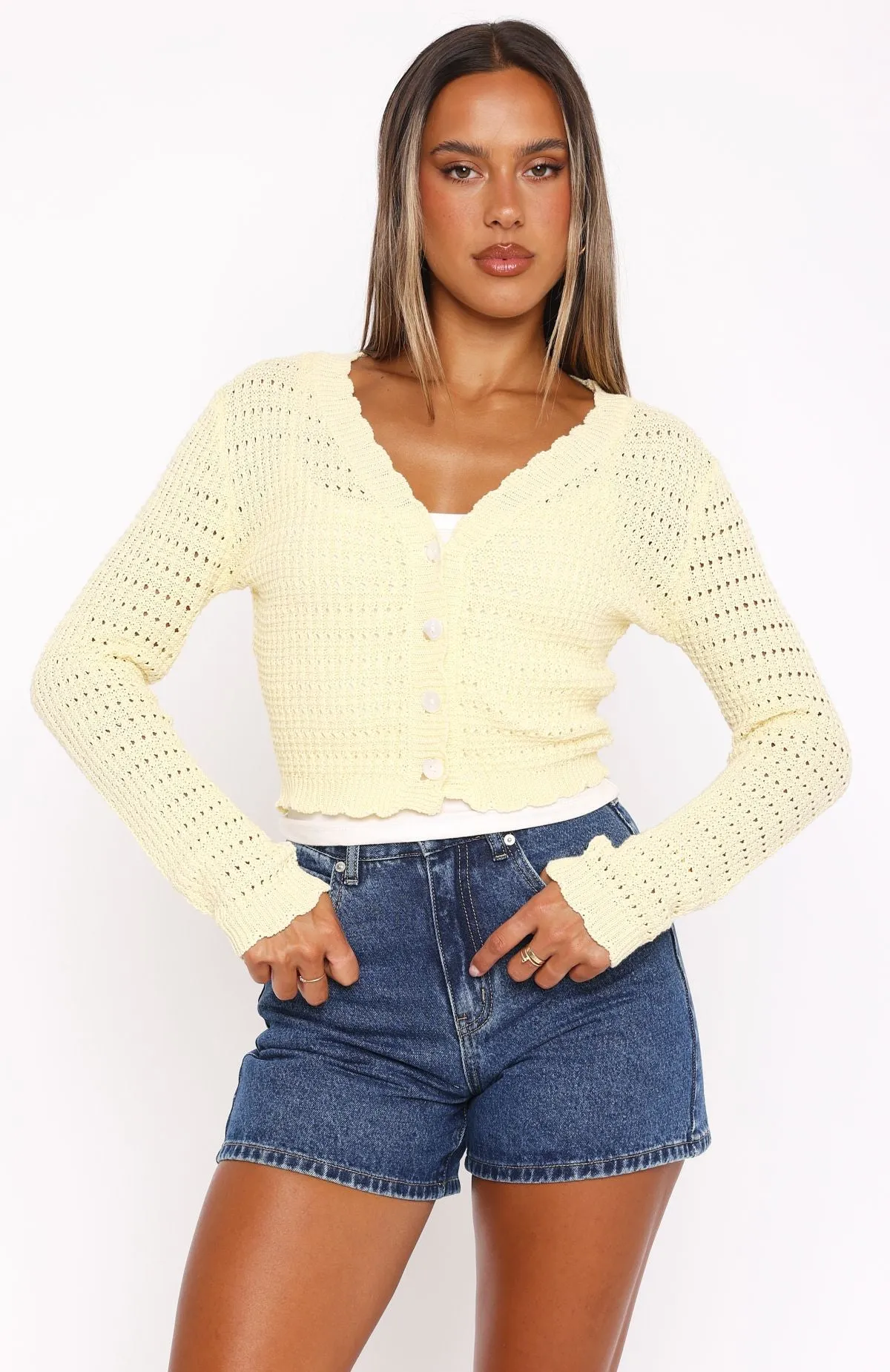 Just Forget About It Long Sleeve Top Lemon AntiStaticLining QuickRelease Closures
