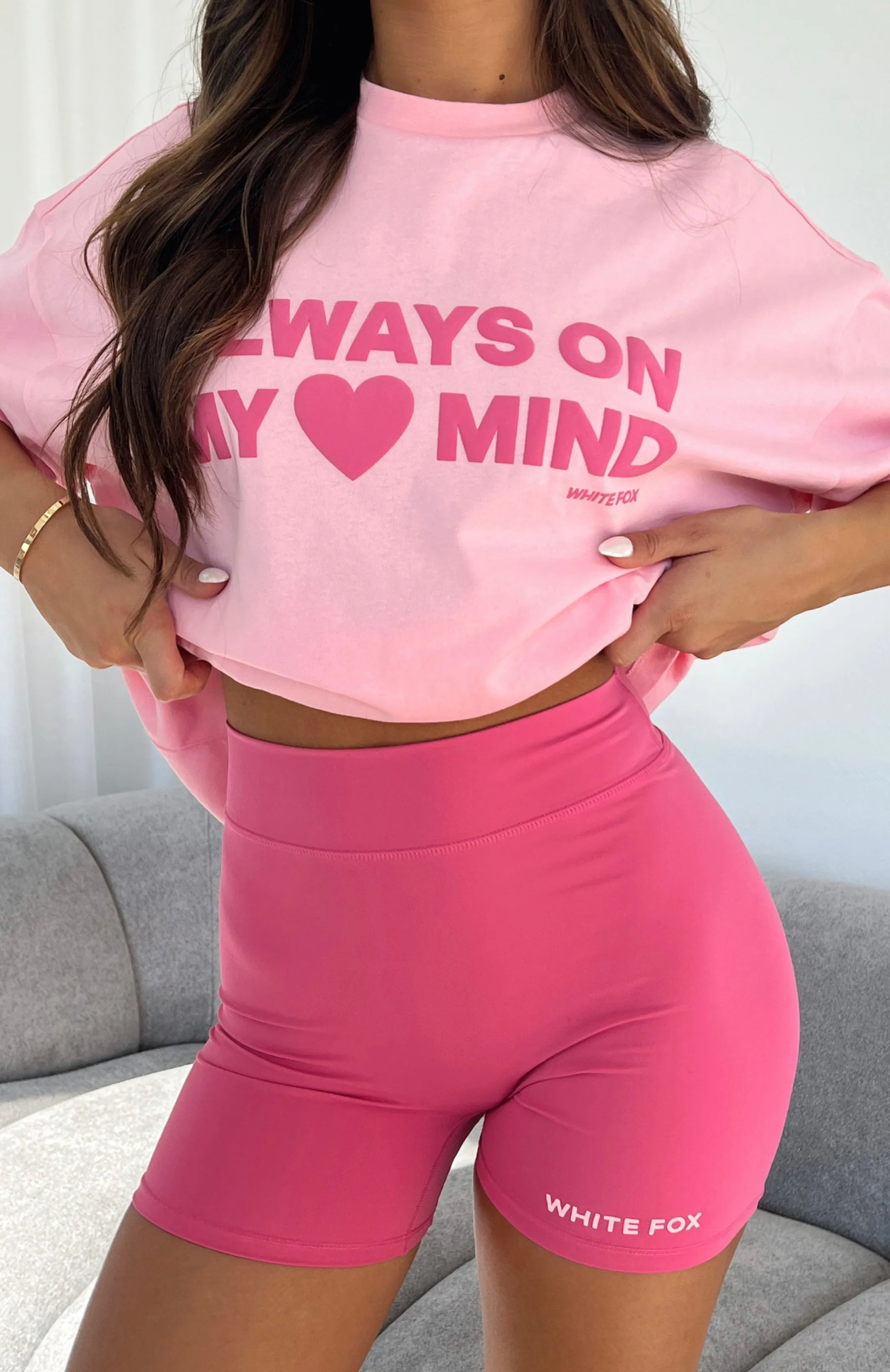 long-lasting quality Just To Be Popular Bike Shorts Pink