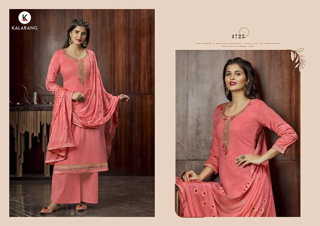 Kalarang Launched Milah Jam Silk Cotton Casual Wear Salwar Suits