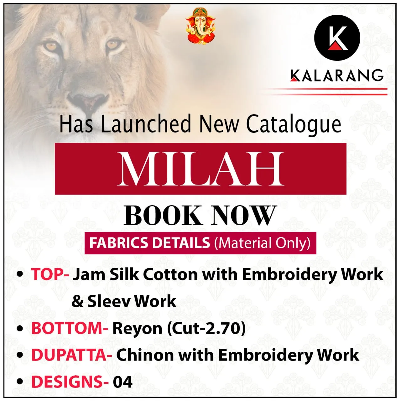 Kalarang Launched Milah Jam Silk Cotton Casual Wear Salwar Suits