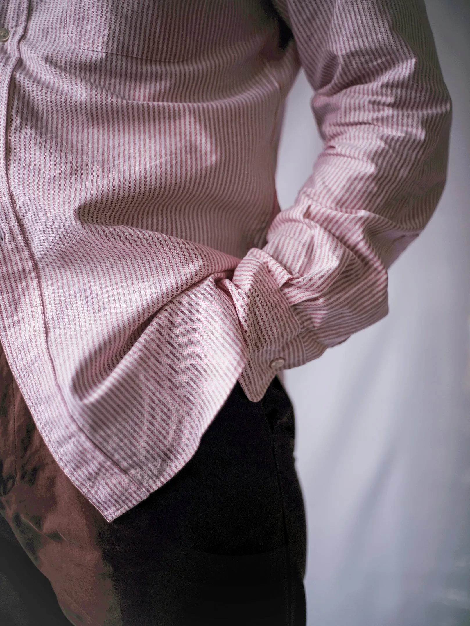 Kamakura 'Vintage Ivy' Shirt (Red Stripe)