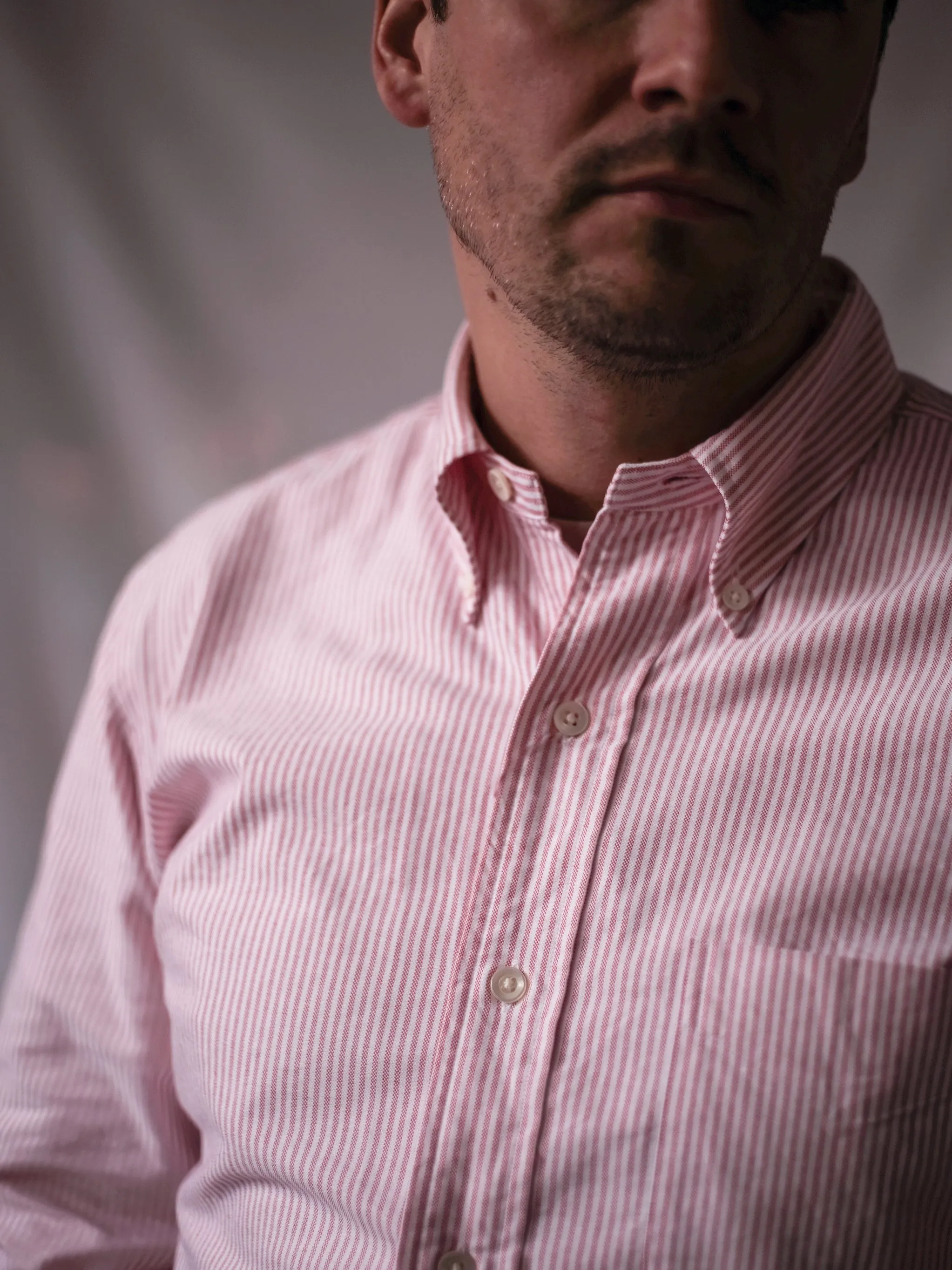 Kamakura 'Vintage Ivy' Shirt (Red Stripe)