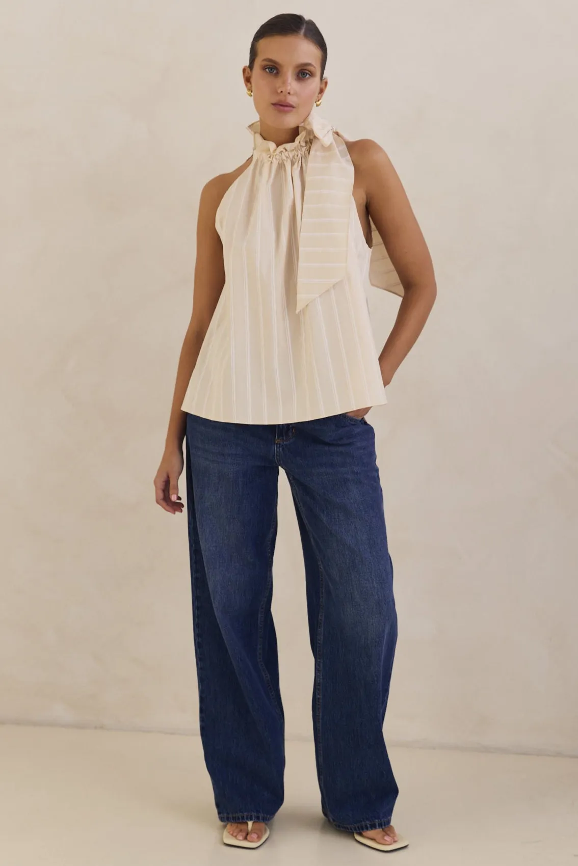 BreathableBack Katarina Top (Beige)