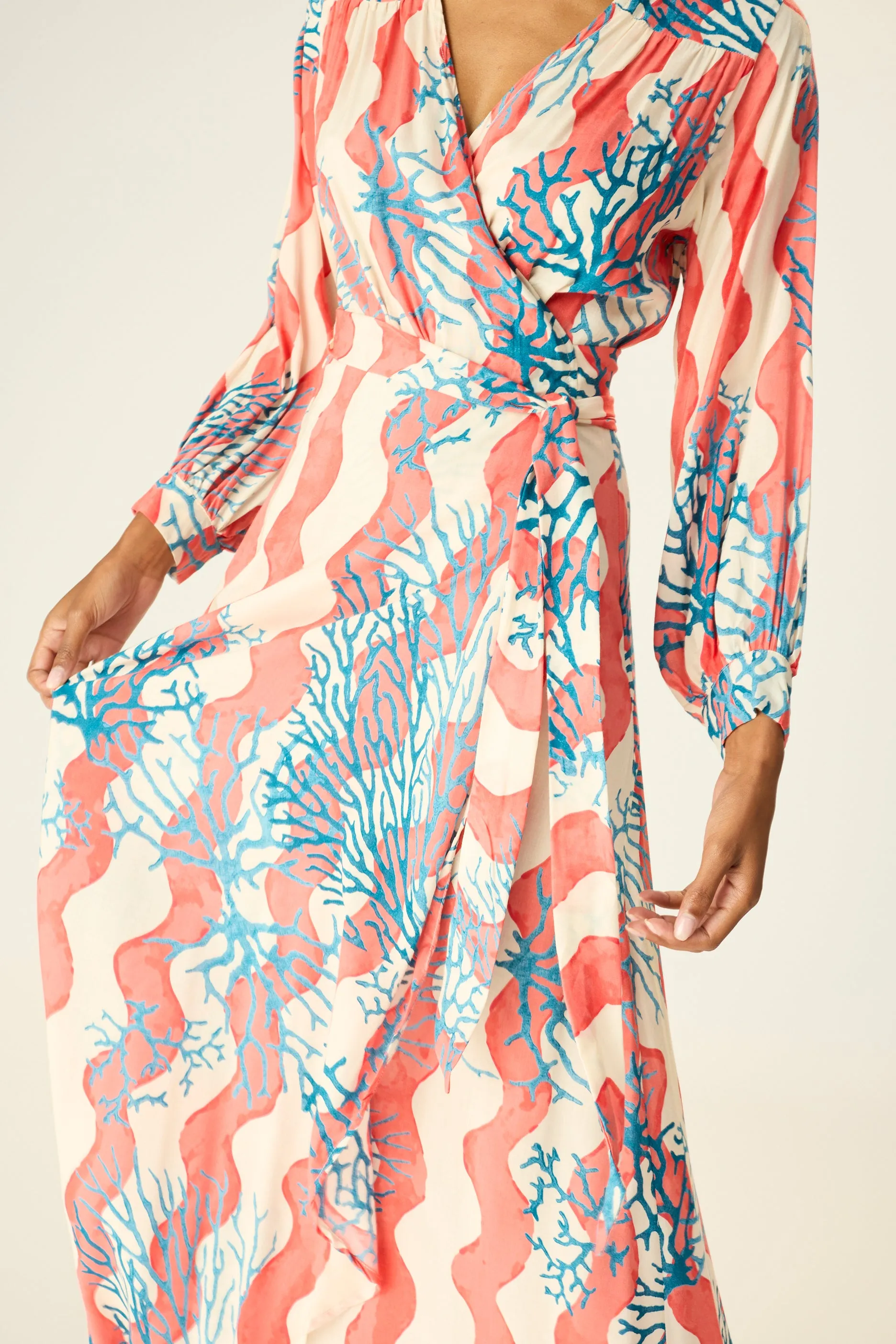 KATE LONG SLEEVE MAXI Zero Waste Cut Pattern Ventilated Panels