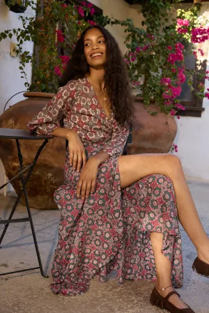 KATE LONG SLEEVE MAXI Quiet Glow ComfortFitDesign