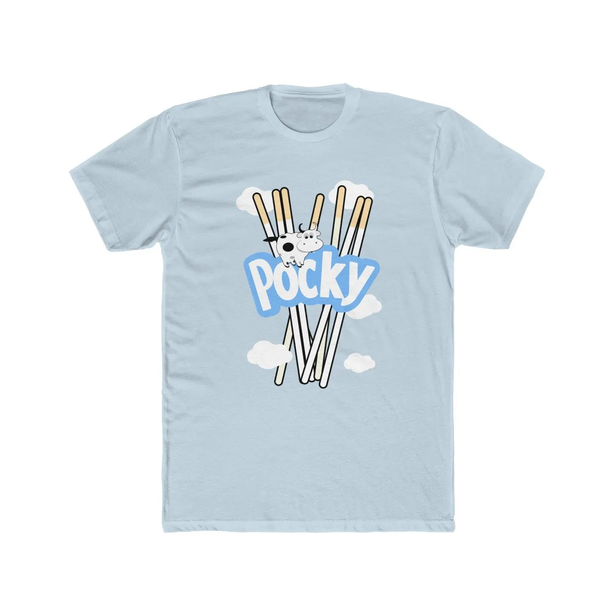 KAWAII MILK POCKY UNISEX TEE- BABY BLUE UNISEX TEE