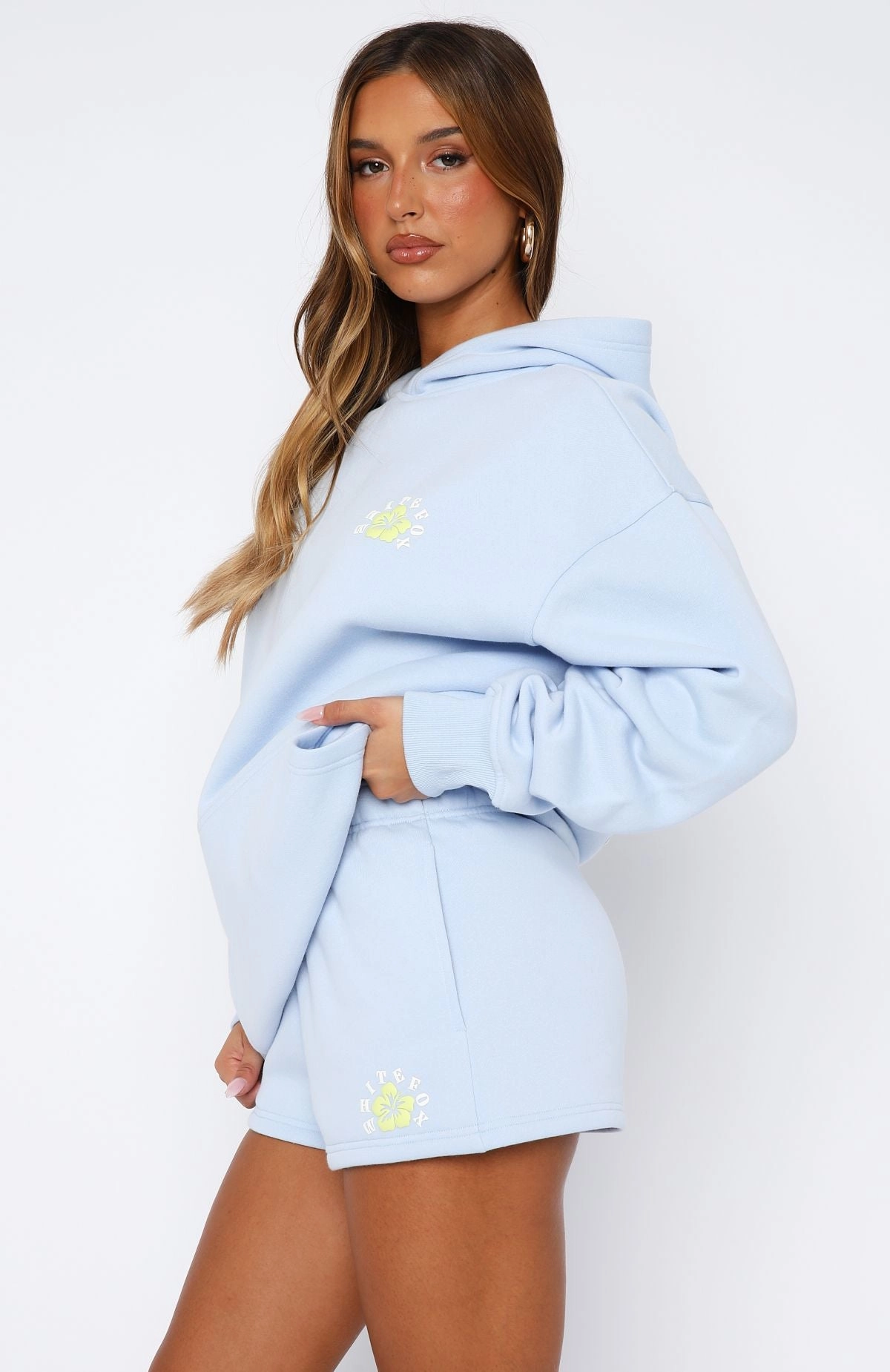 Odor Control Technology Smart Look Keep Blooming Lounge Shorts Blue