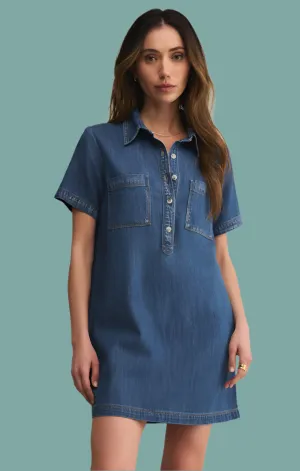 OdorControlTreatment Kellie Denim Mini Dress