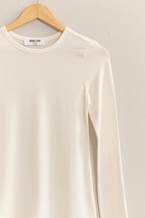 Kendall Long Sleeve Top Modern Polo Soft Touch Feel