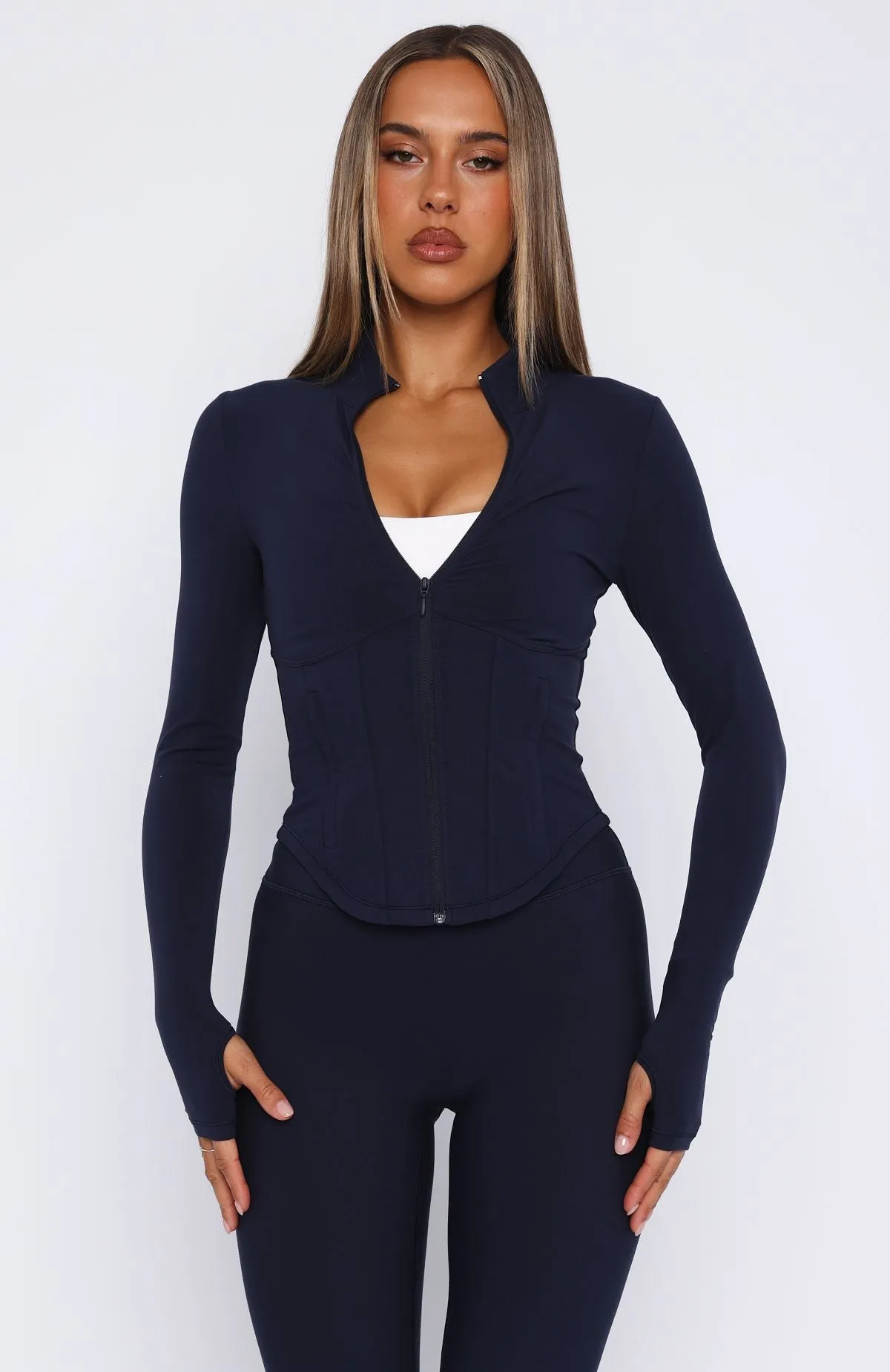 Kickoff Jacket Navy BondedSeamTechnology Fashion Statement