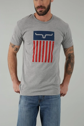 Everyday Fashion Kimes Ranch Mens Cody Tee Dark Grey Heather Cotton Blend S/S T-Shirt