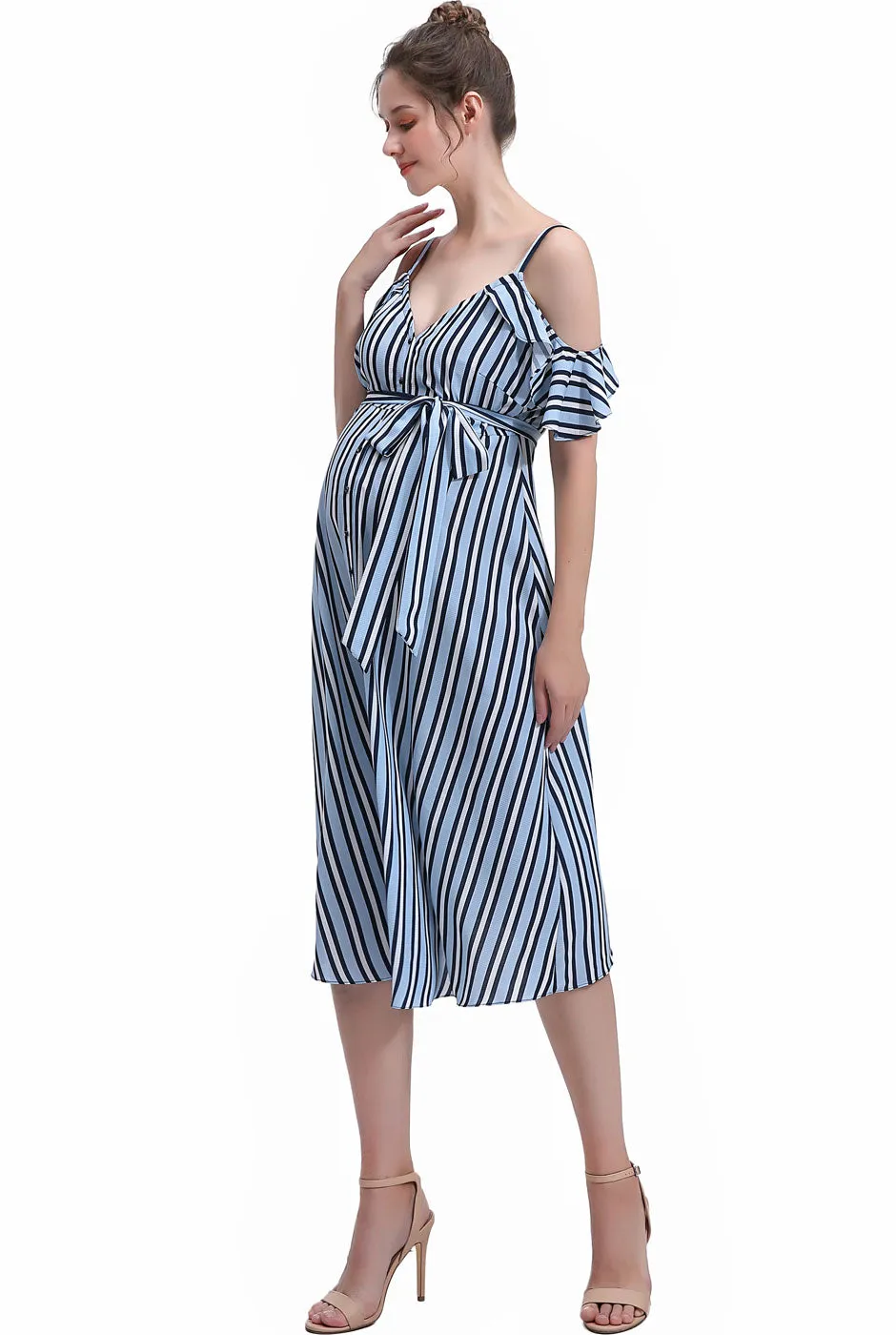 Kimi   Kai Maternity "Hayley"Nursing Button Front Dress
