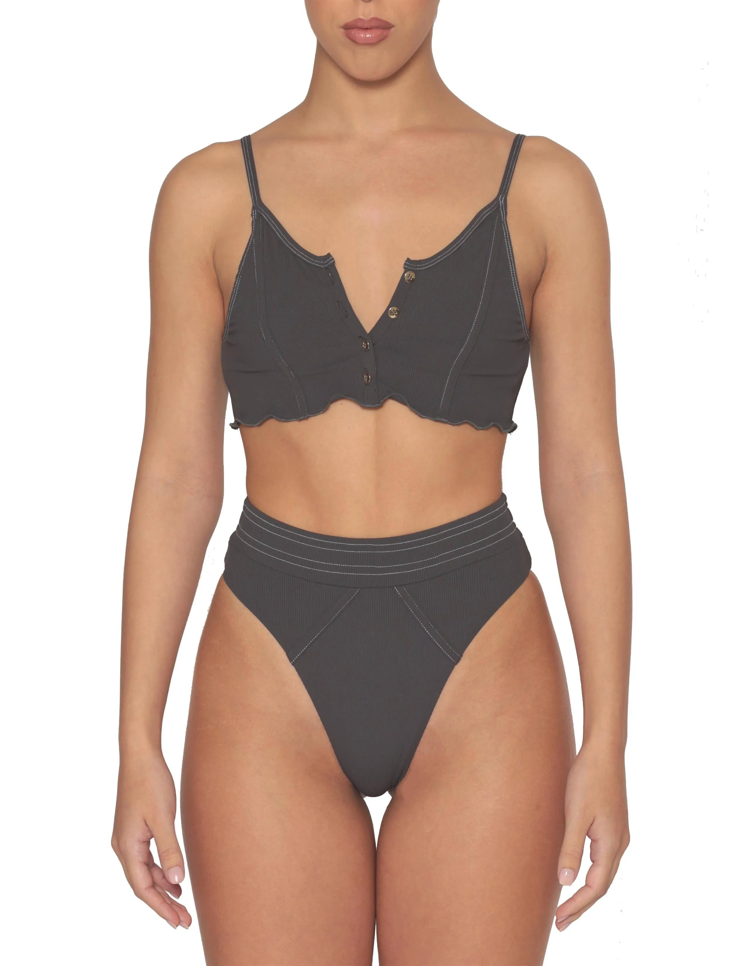 KNOCKOUT TOP | SLATE ConvertibleCollar