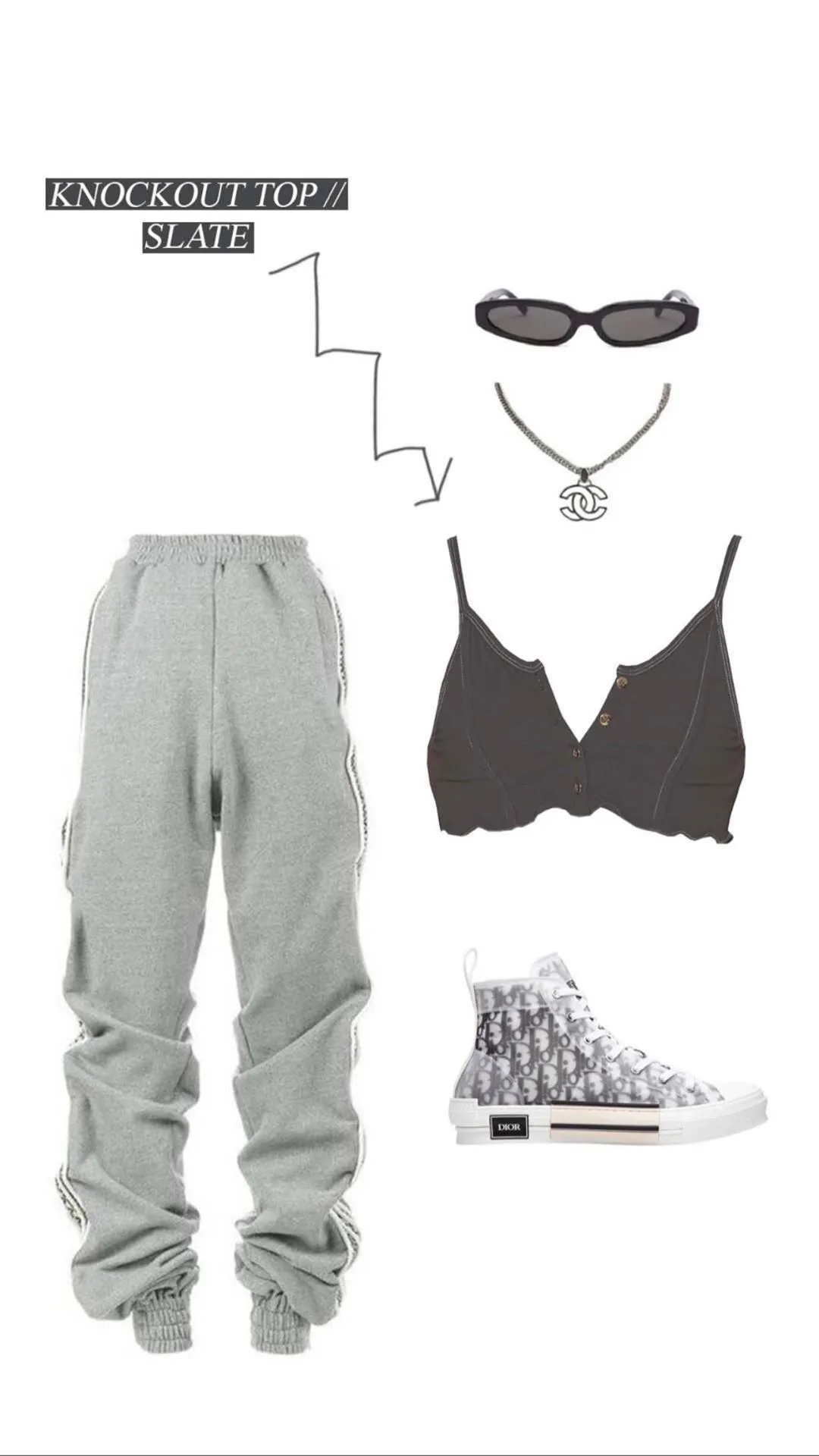 KNOCKOUT TOP | SLATE Flexible Knit Fabric