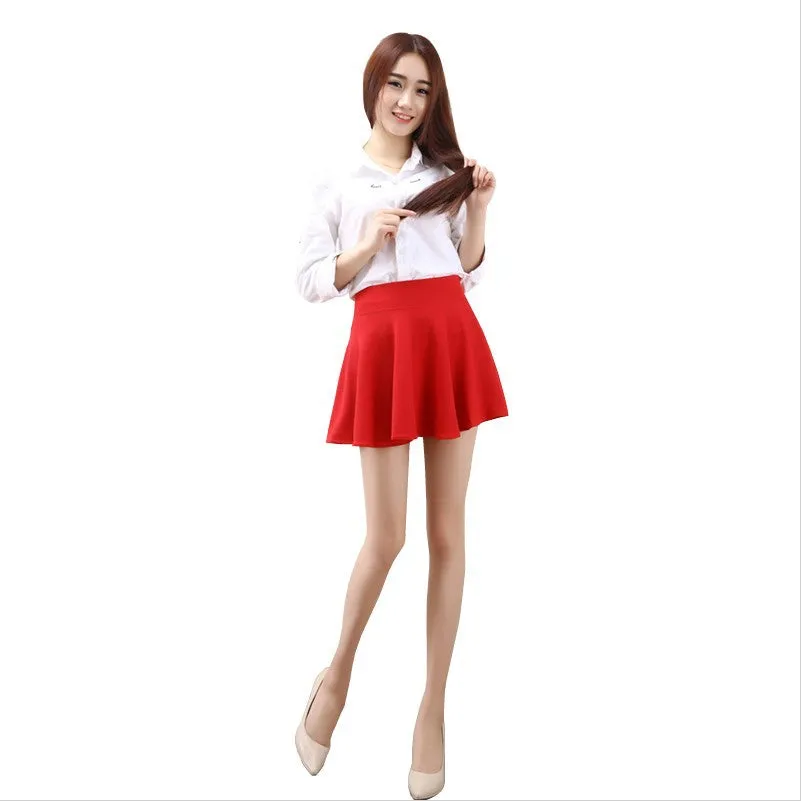 Korean High Waist A-Line Women Summer Skirt