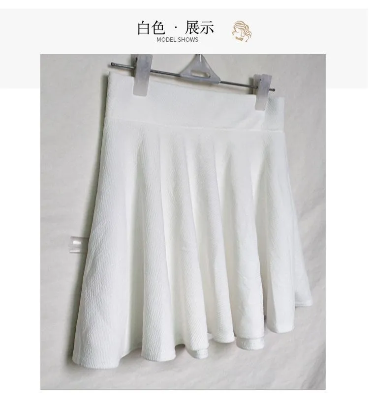Korean High Waist A-Line Women Summer Skirt
