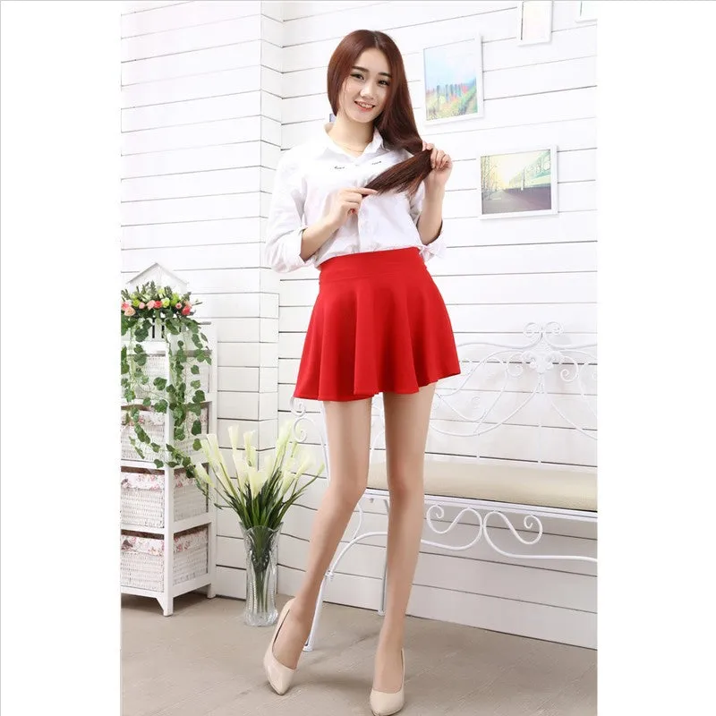 Korean High Waist A-Line Women Summer Skirt