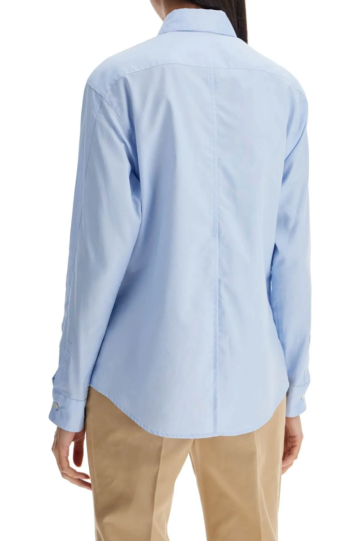 korean oxford shirt for men 103708 A1Y0 BLU PANORAMICO