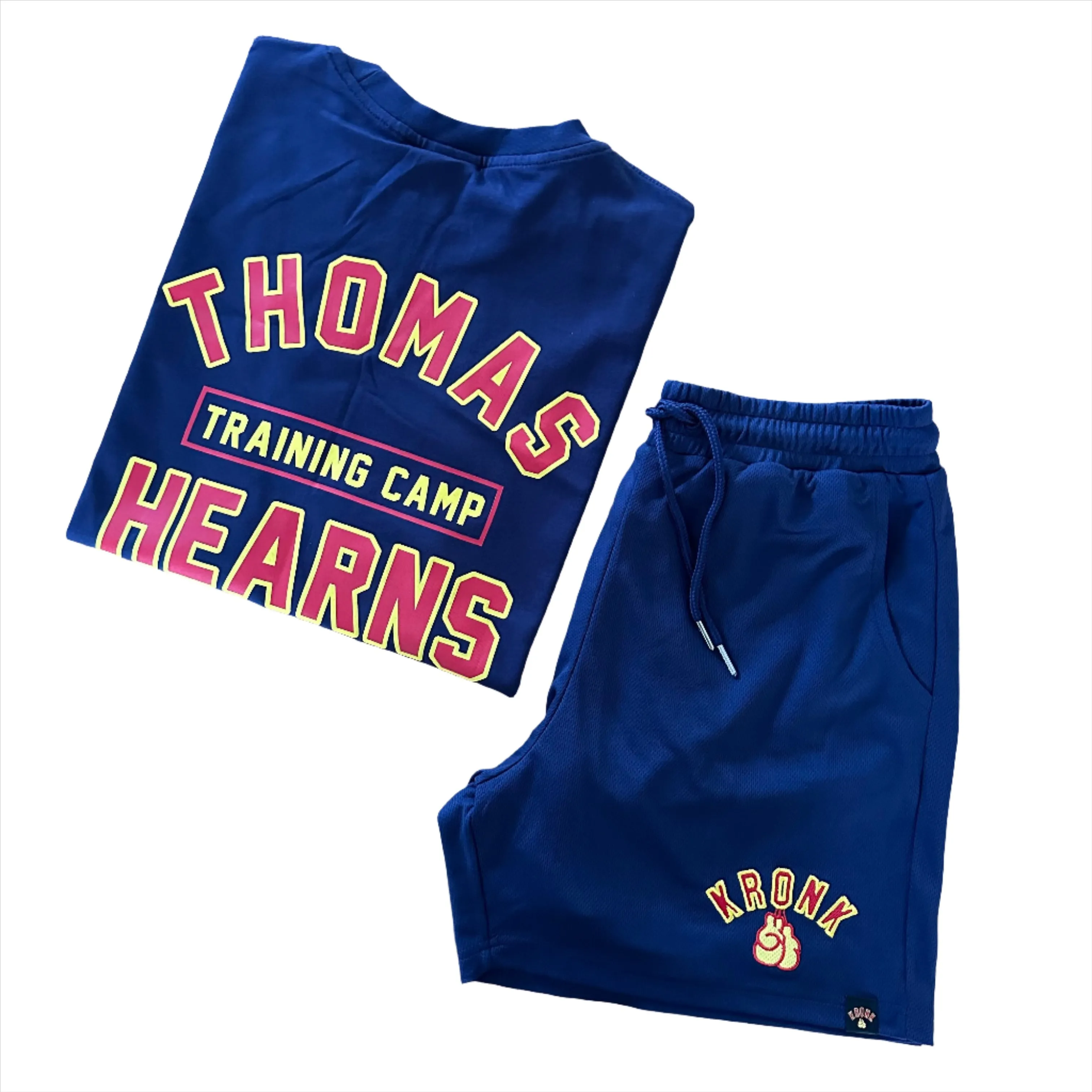 KRONK Thomas Hearns Training Camp Regular Fit T Shirt Navy