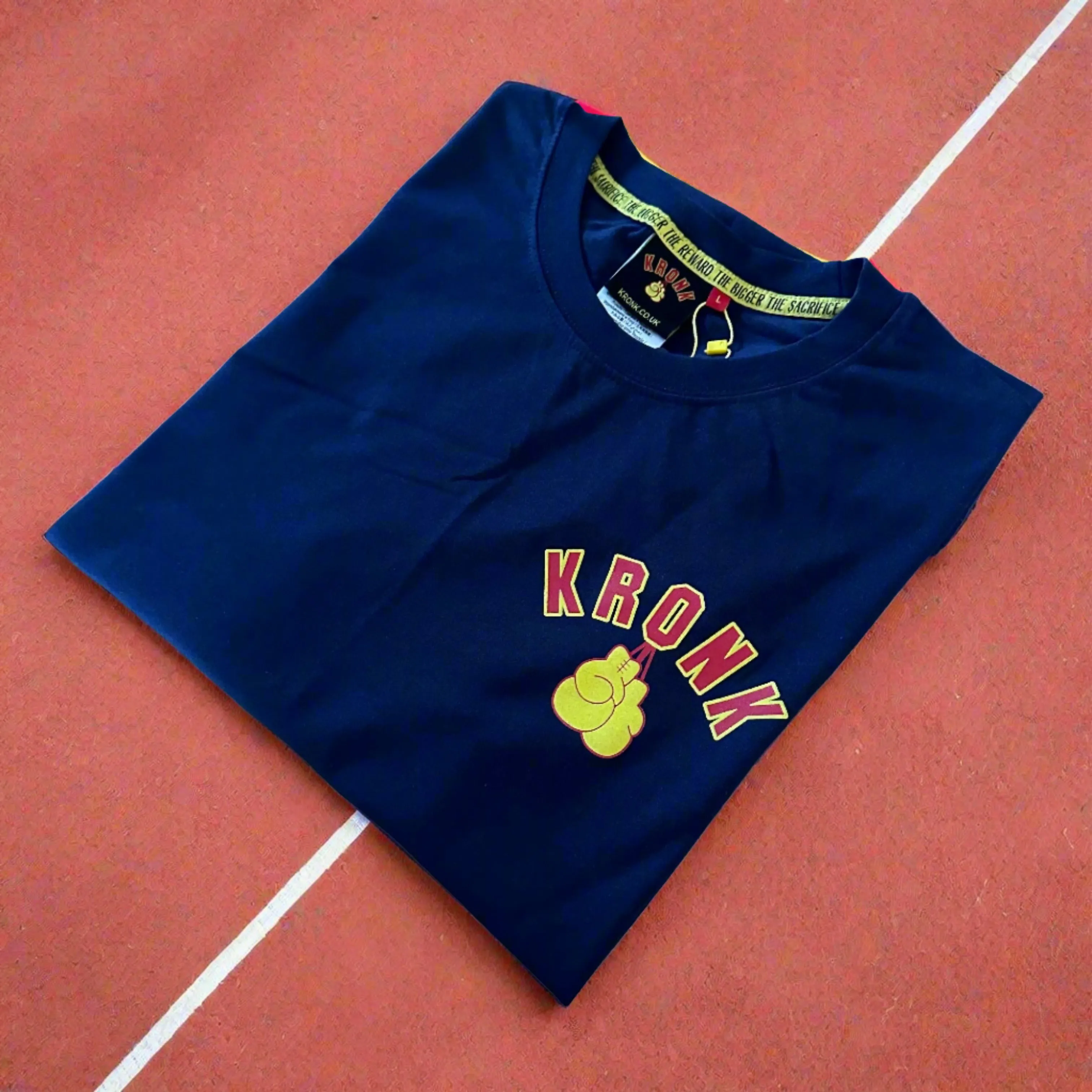 KRONK Thomas Hearns Training Camp Regular Fit T Shirt Navy